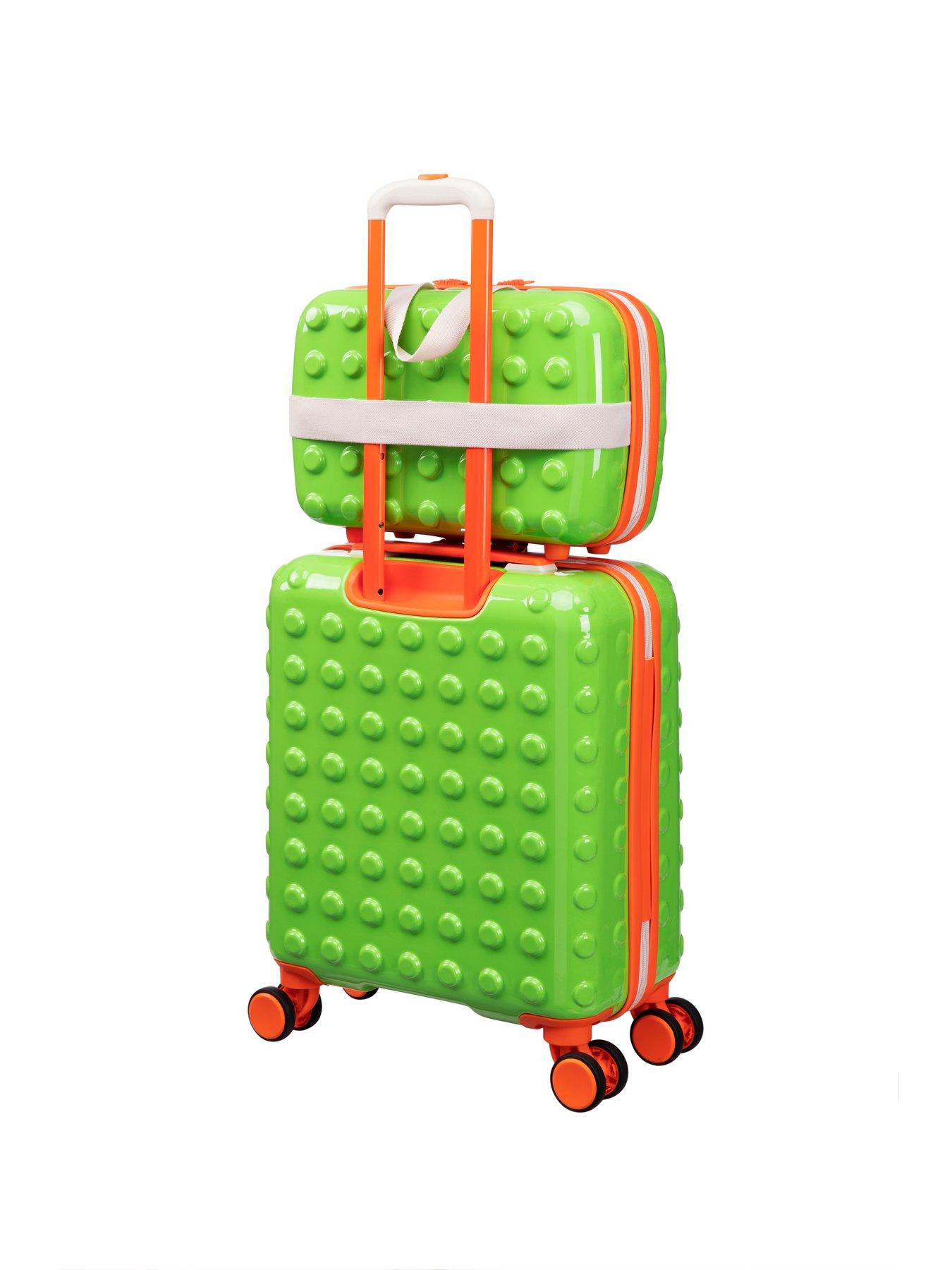 it-luggage-bobble-bloc-green-2pc-kids-suitcase-setback