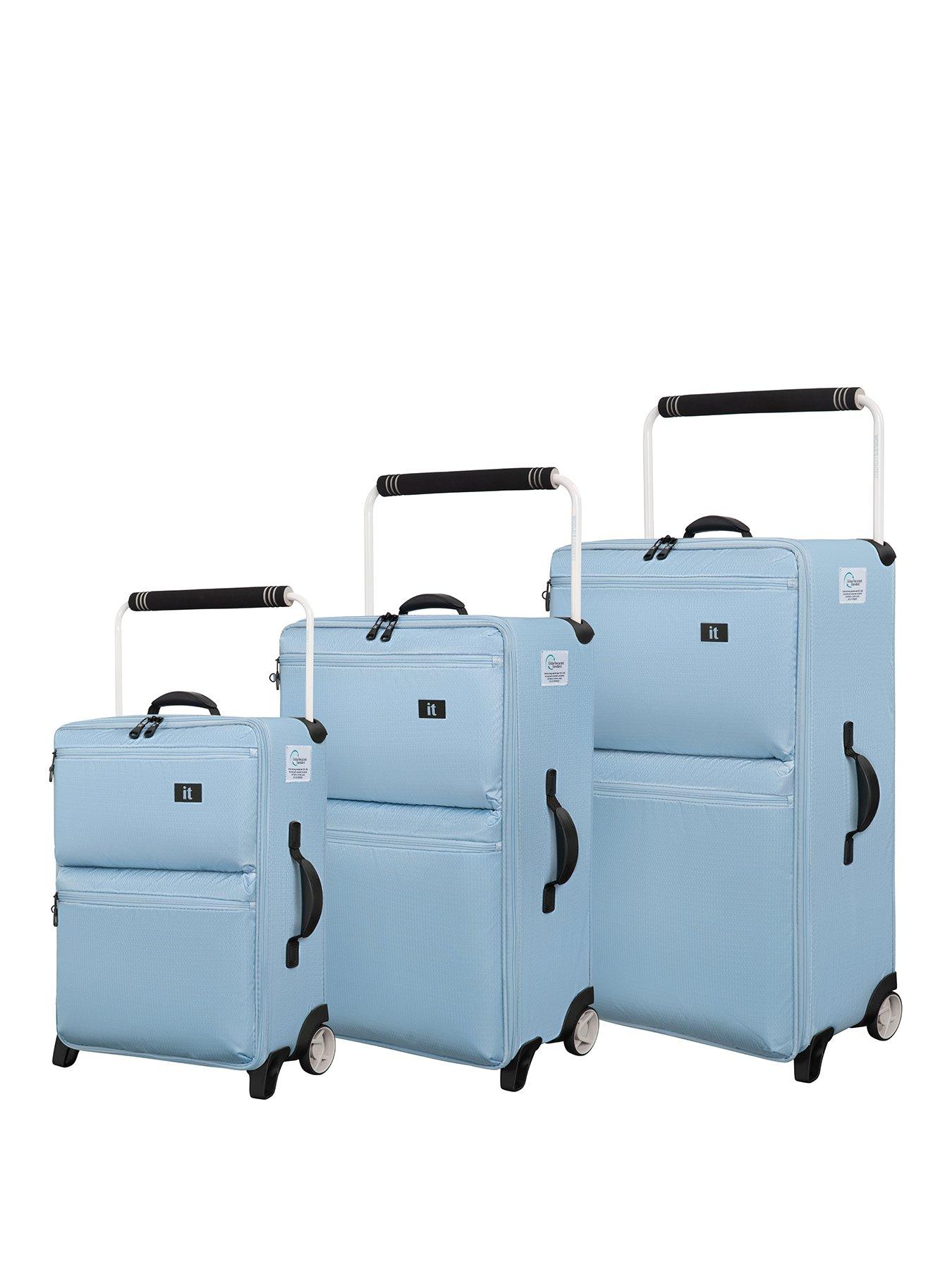 it-luggage-popstar-blue-worlds-lightest-wide-handle-3pc-suitcase-setfront