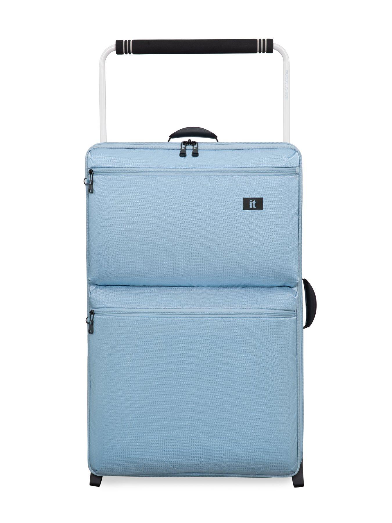 Image 2 of 6 of it Luggage Popstar Blue World's Lightest Wide Handle Large Suitcase