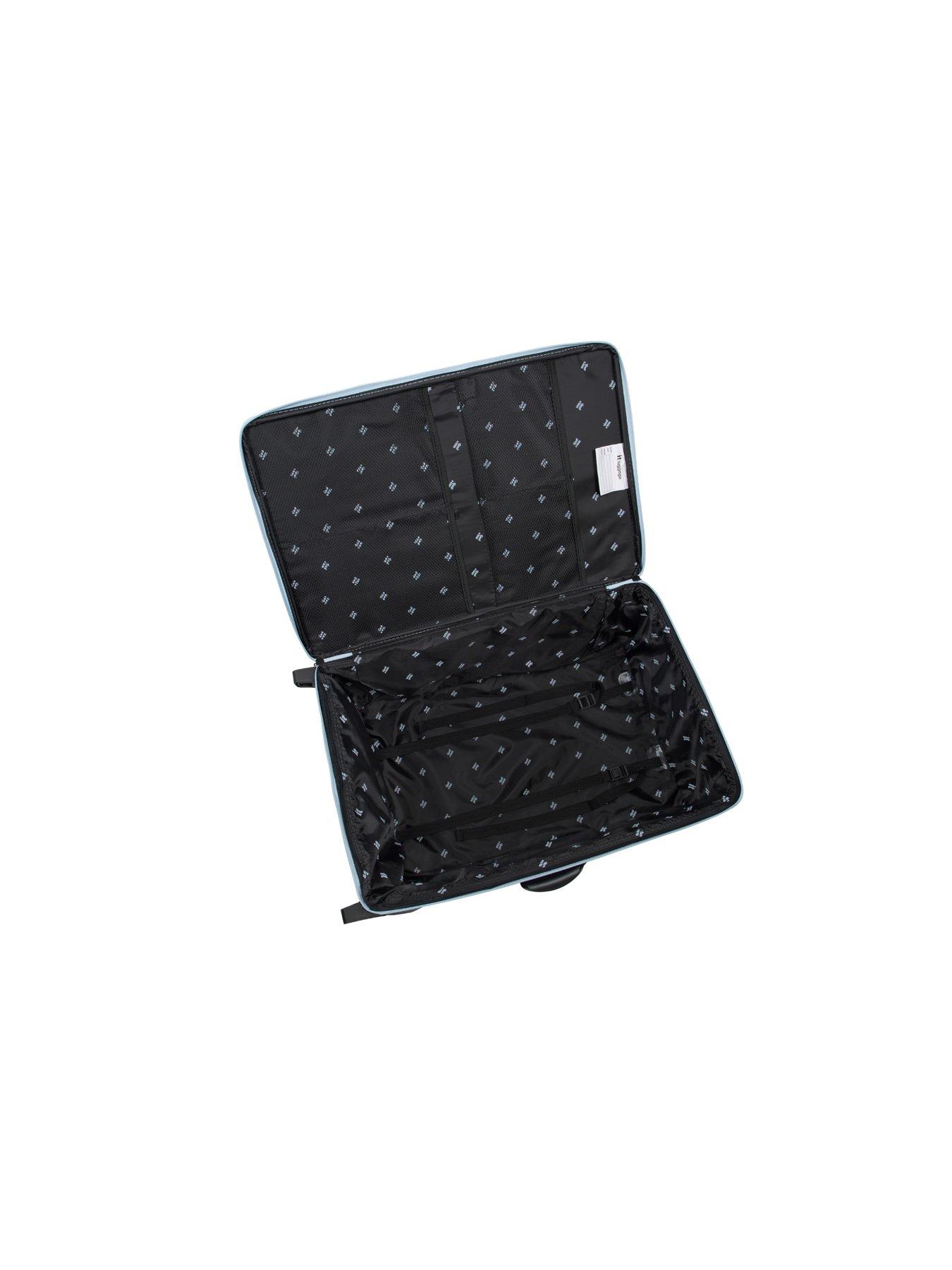 Image 6 of 6 of it Luggage Popstar Blue World's Lightest Wide Handle Large Suitcase