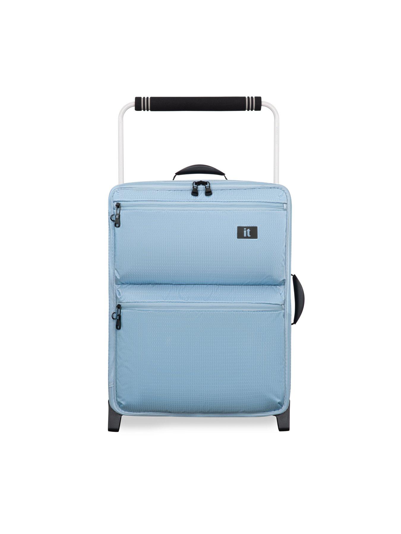 it-luggage-popstar-blue-worlds-lightest-wide-handle-cabin-suitcasestillFront