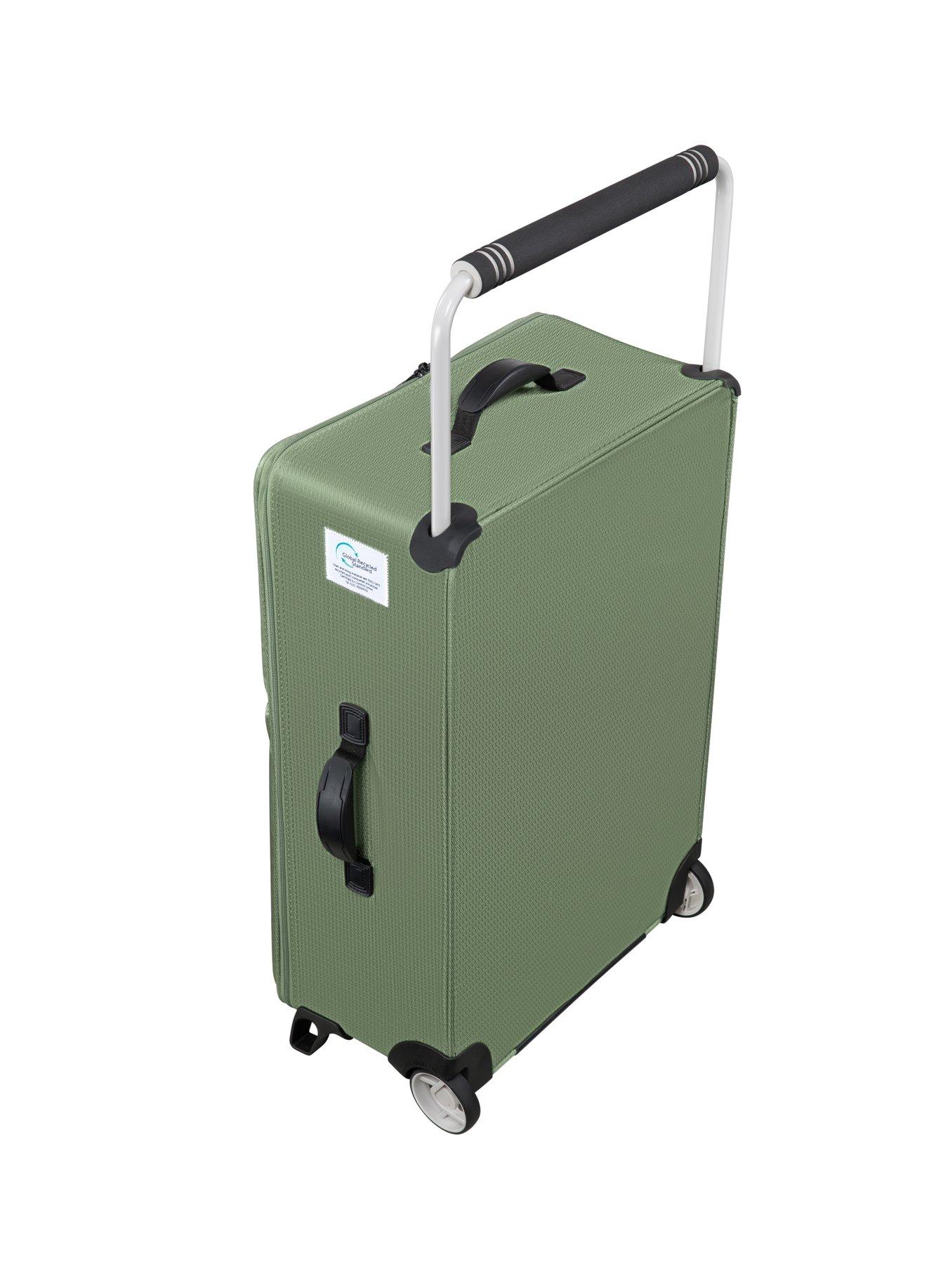 Image 3 of 6 of it Luggage Popstar Green World's Lightest Wide Handle Medium Suitcase