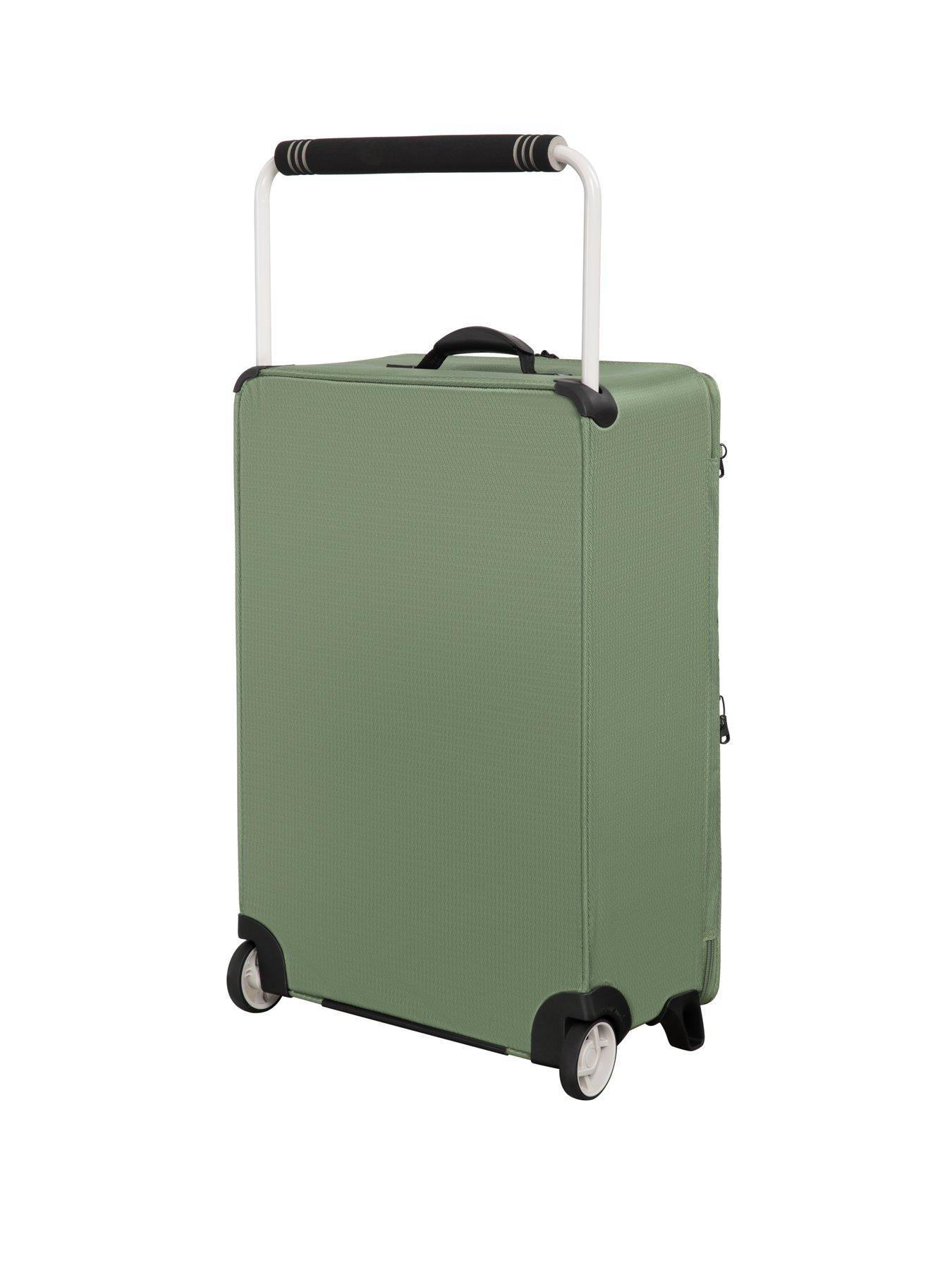 Image 4 of 6 of it Luggage Popstar Green World's Lightest Wide Handle Medium Suitcase