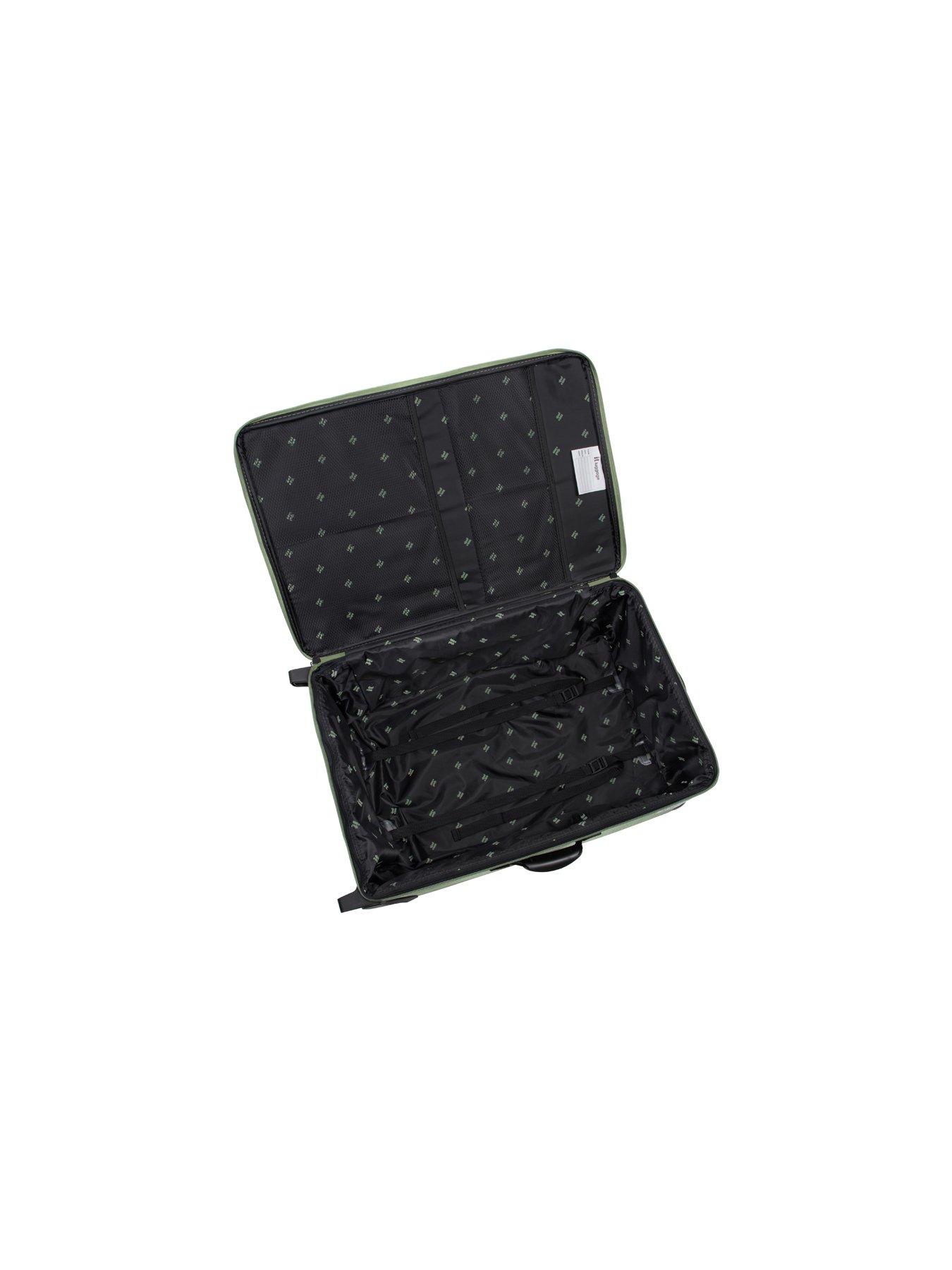 Image 6 of 6 of it Luggage Popstar Green World's Lightest Wide Handle Medium Suitcase
