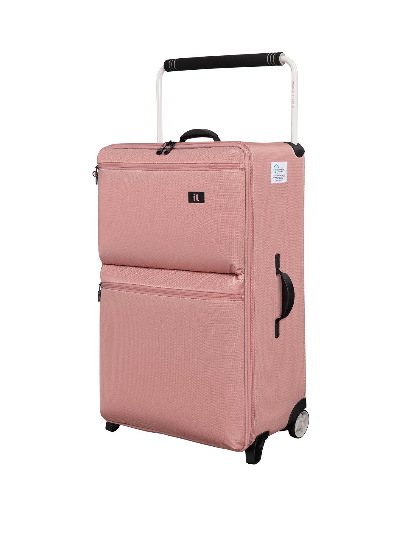 it Luggage Popstar Blush World's Lightest Wide Handle Large Suitcase