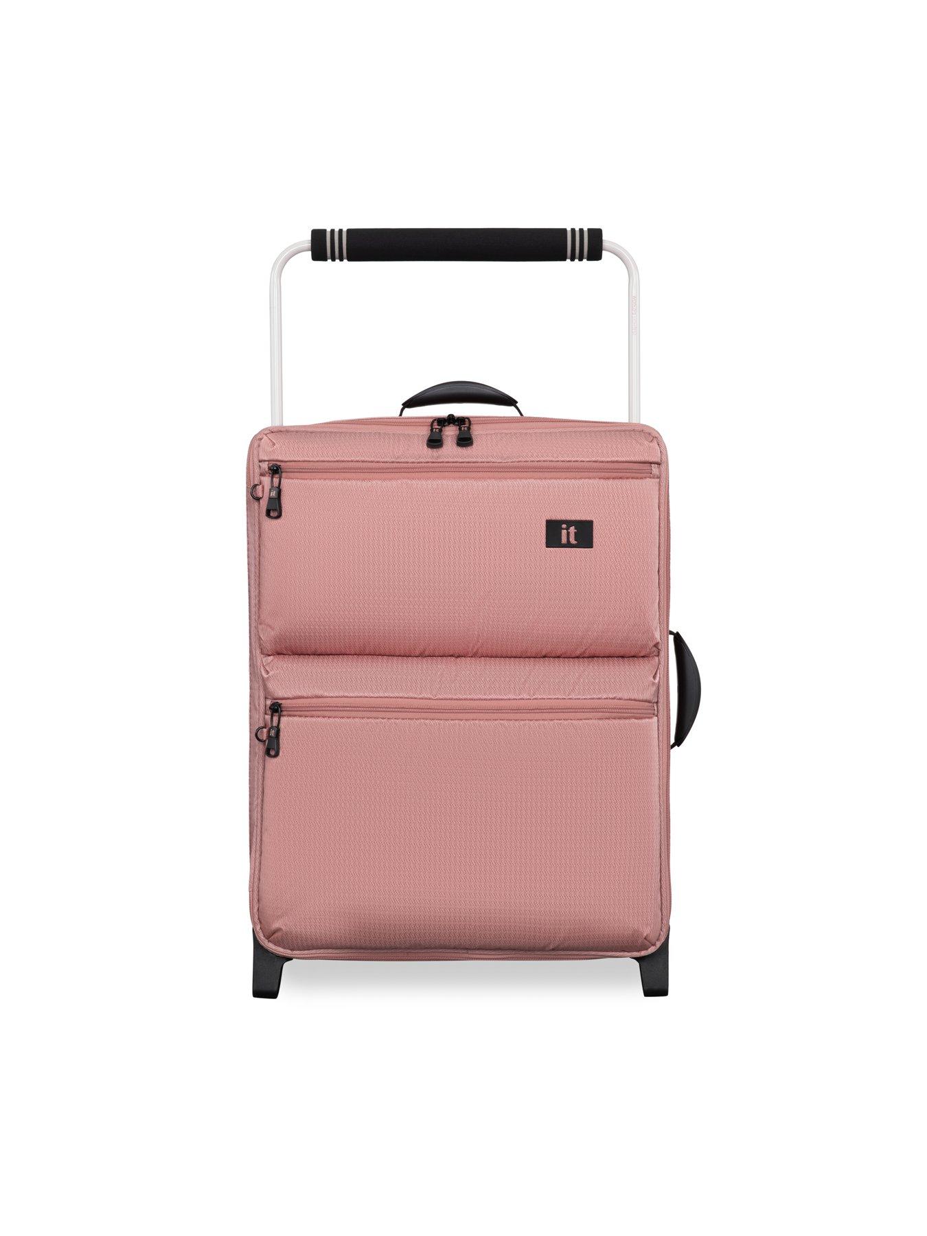 Image 2 of 6 of it Luggage Popstar Blush World's Lightest Wide Handle Cabin Suitcase