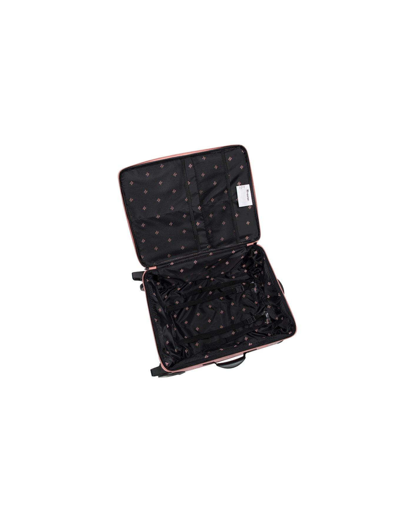 Image 6 of 6 of it Luggage Popstar Blush World's Lightest Wide Handle Cabin Suitcase