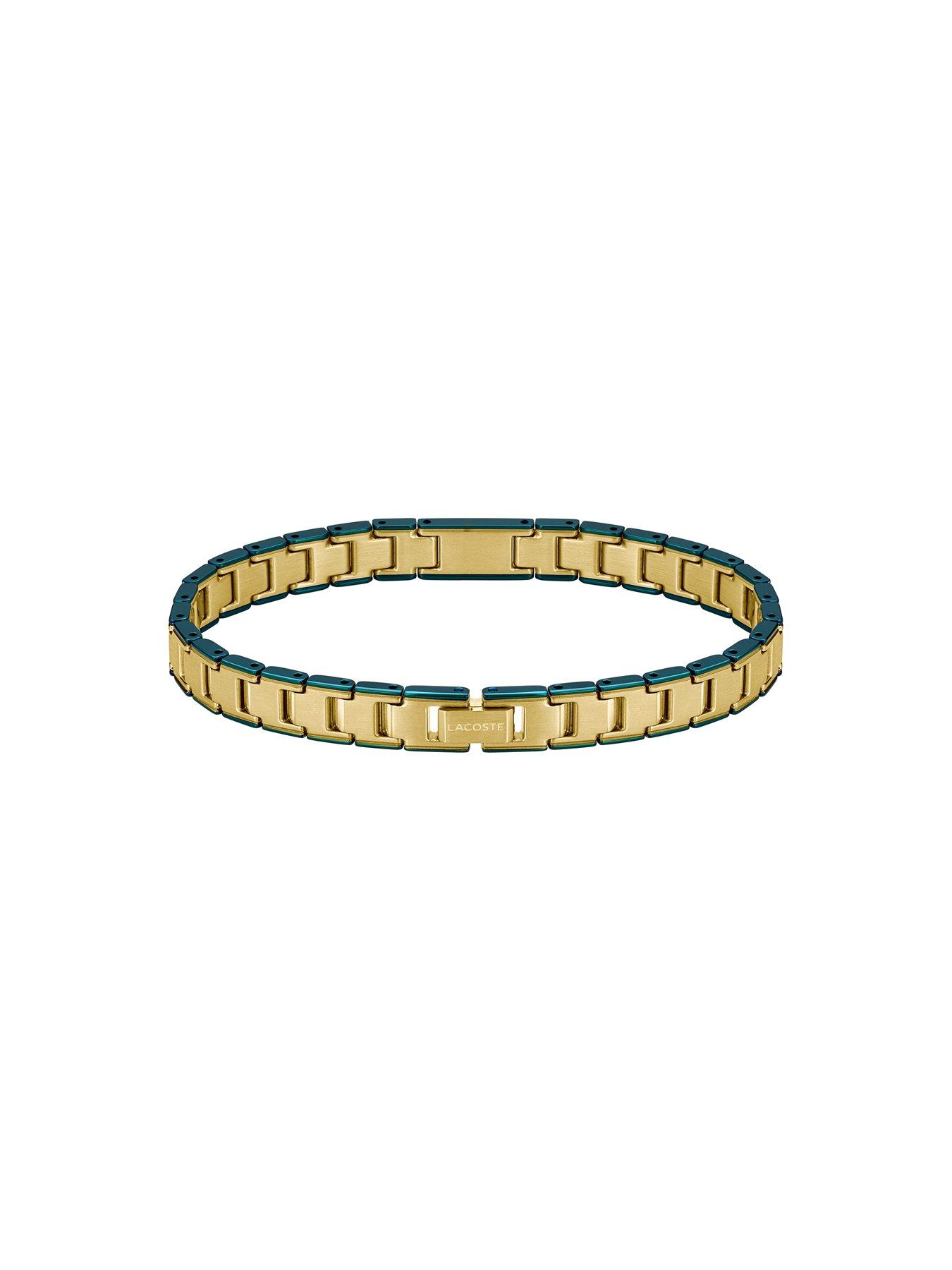 lacoste-mens-metropole-edge-gold-ip-link-braceletstillFront