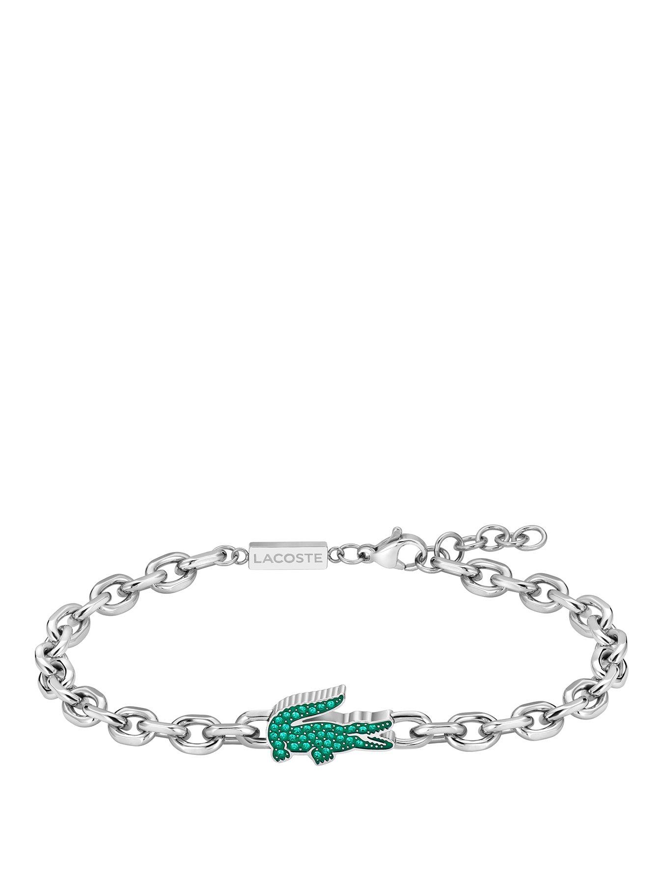 Lacoste Lacoste Mens Arthor Stainless Steel Link Bracelet