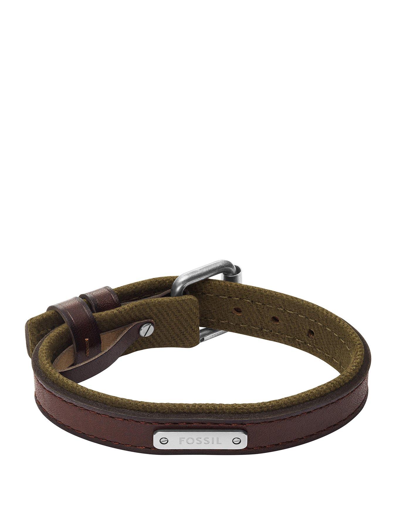 fossil-fossil-mens-everett-colour-pop-green-and-brown-leather-strap-bracelet-ja7315998