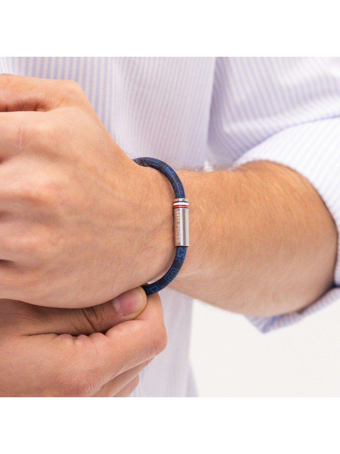 tommy-hilfiger-mens-blue-cord-leather-braceletback