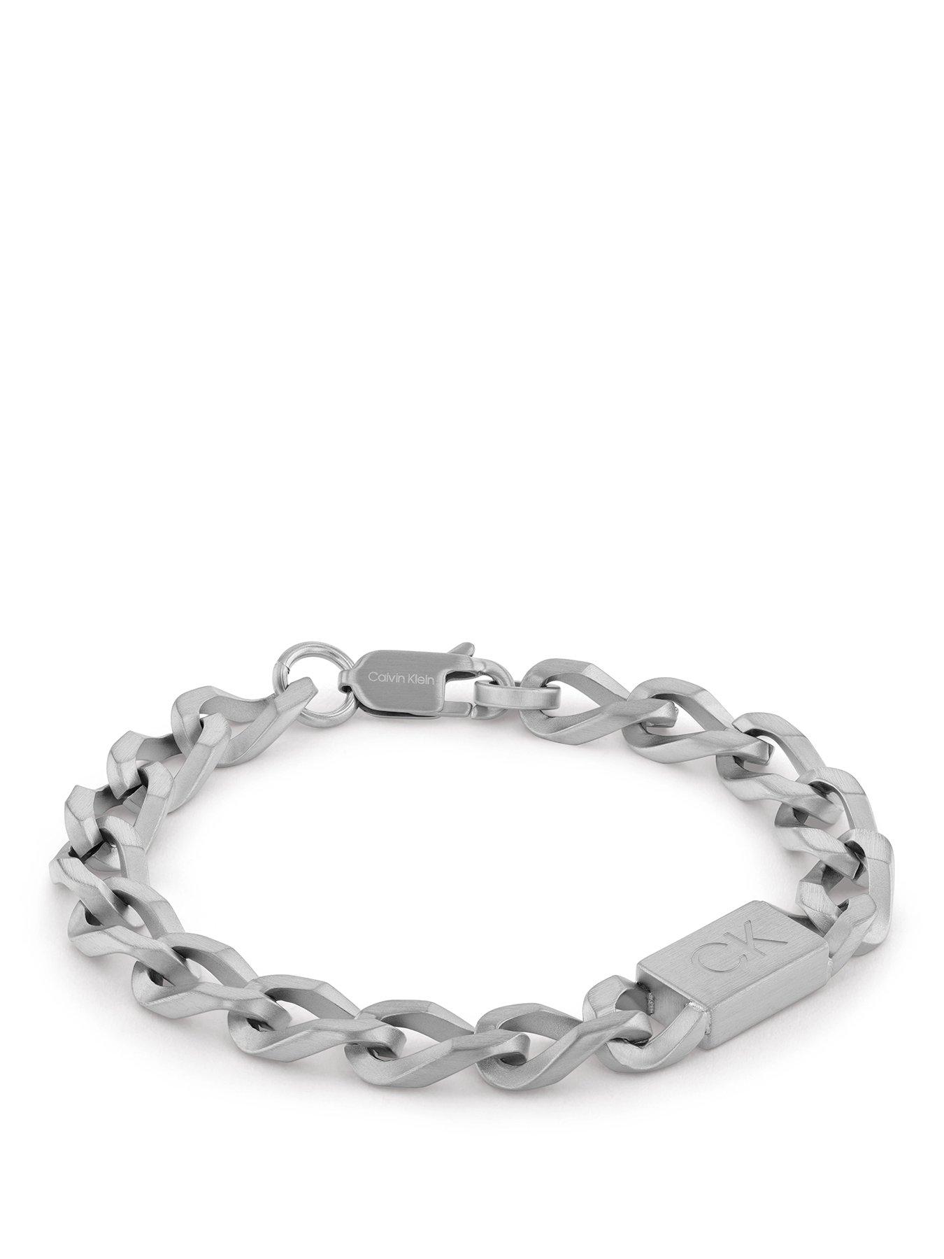 Calvin Klein Mens CK Outlook Stainless Steel Bracelet