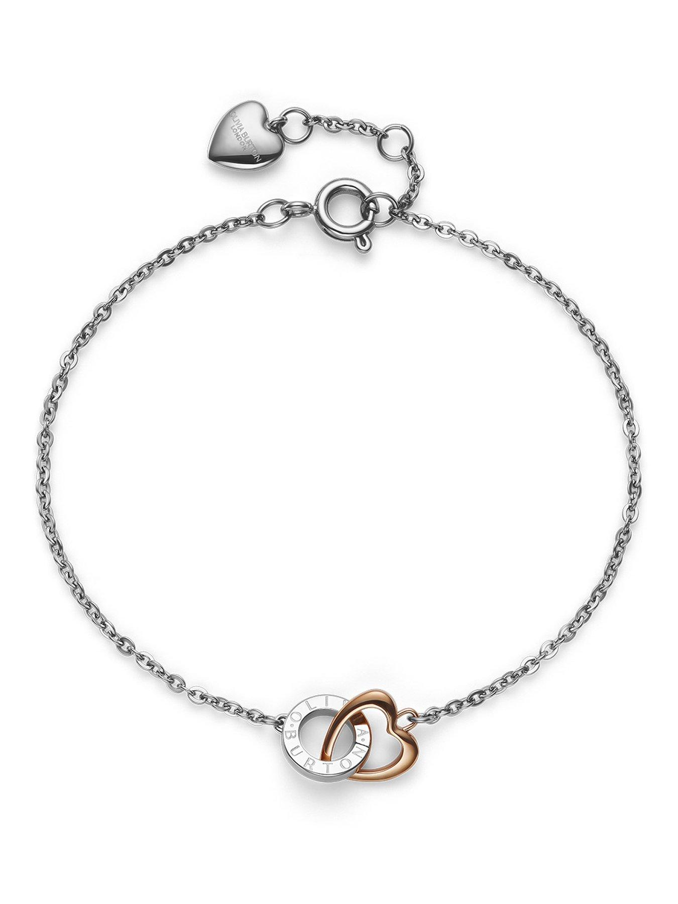 Olivia Burton Olivia Burton Stainless Steel  &  Rose Gold IP Kindred Interlink Bracelet