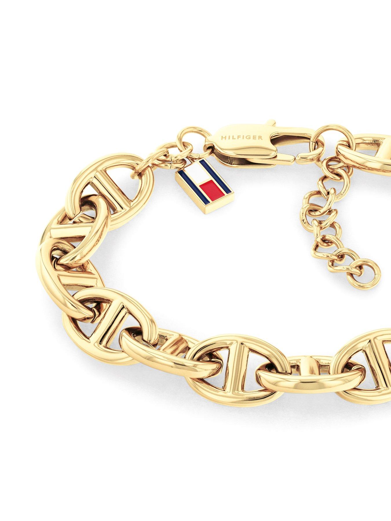 Image 2 of 5 of Tommy Hilfiger Womens Gold Plated Link Bracelet