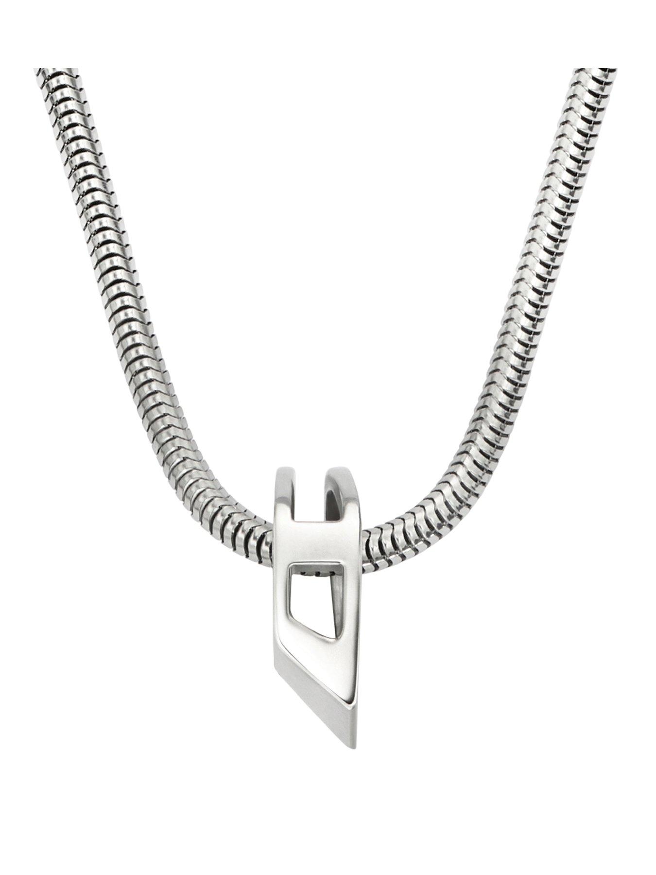 Diesel Diesel Unisex Stainless Steel Chain Necklace, DX1672040