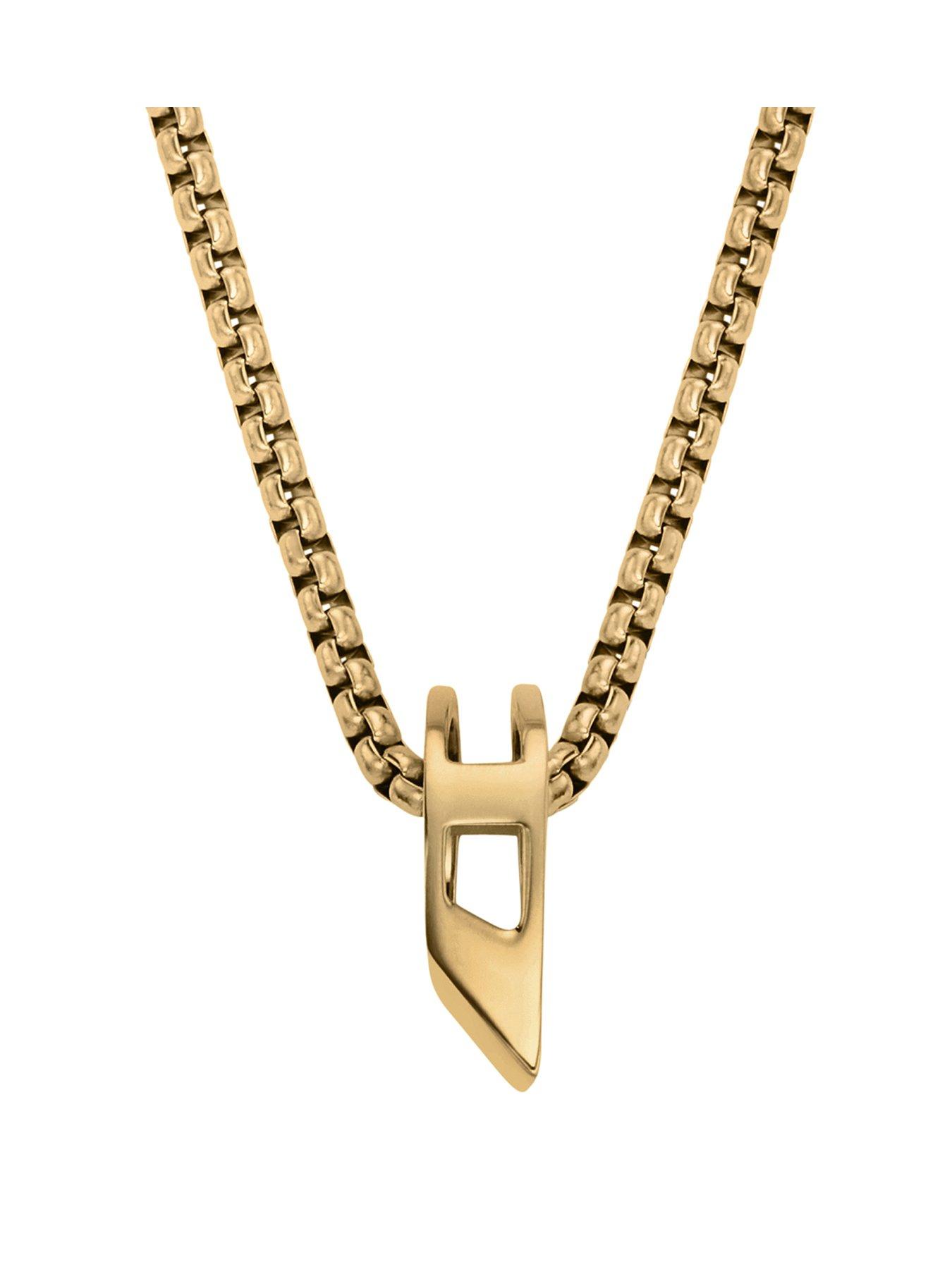Diesel Diesel Unisex Stainless Steel Pendant Necklace, DX1670710
