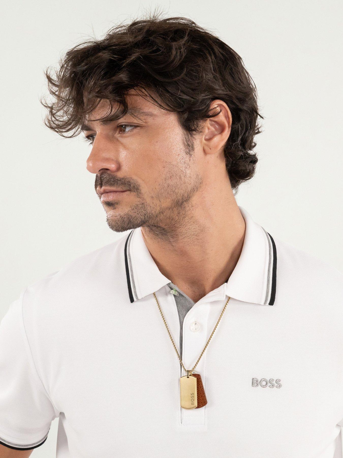 Image 6 of 8 of BOSS Gents Devon Gold IP Necklace