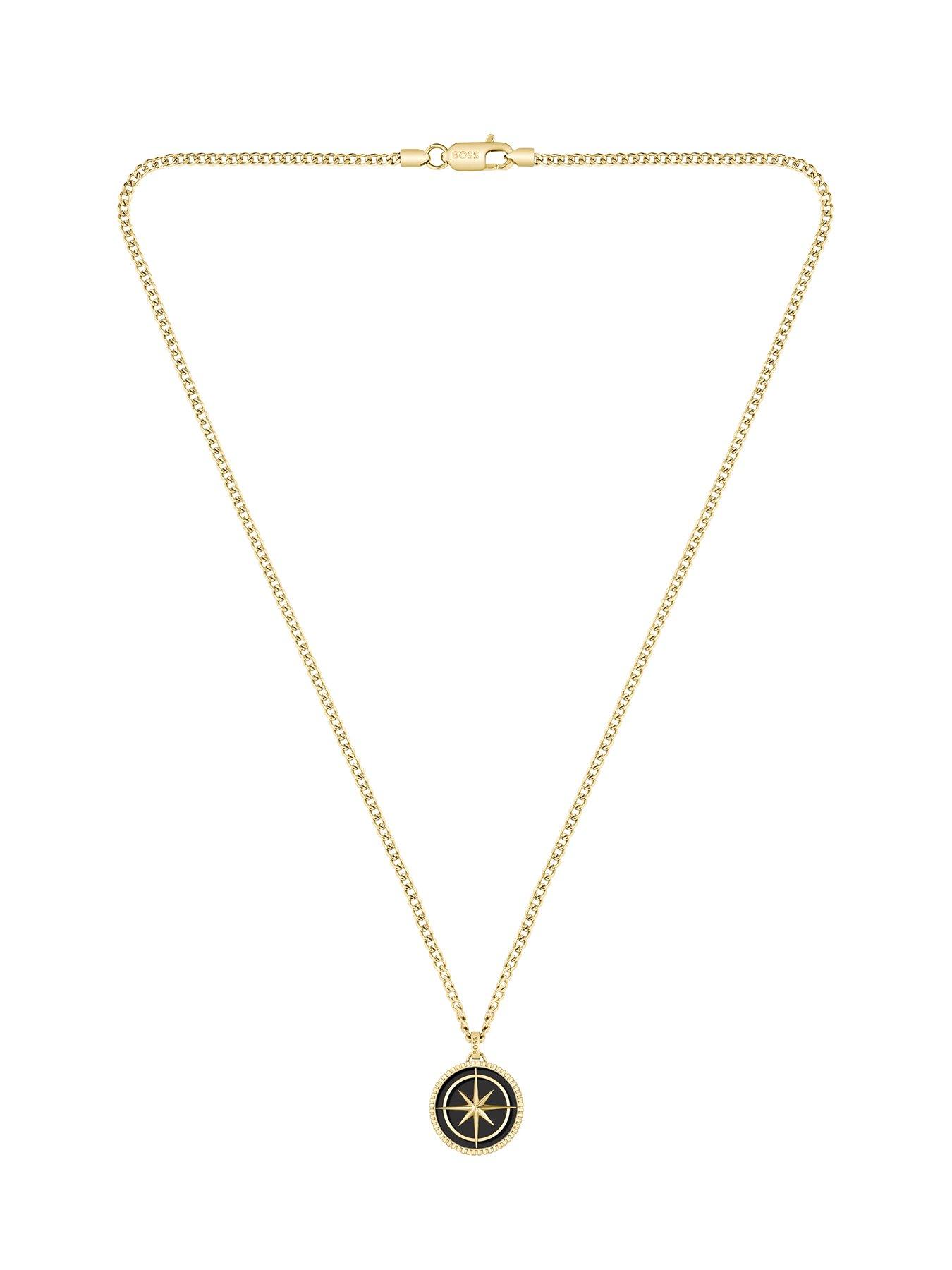 Image 2 of 8 of BOSS Gents North Gold IP Necklace