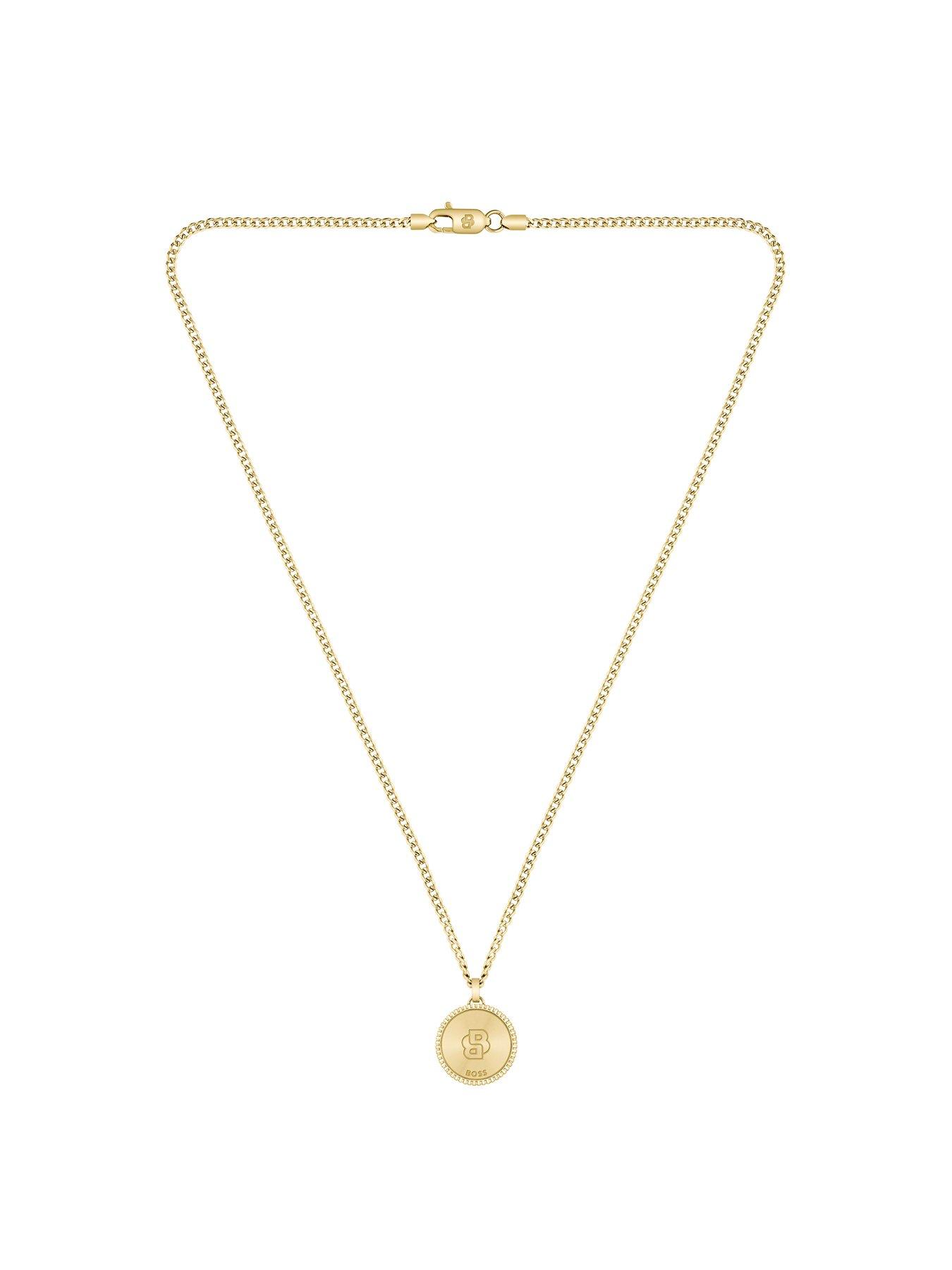 Image 4 of 8 of BOSS Gents North Gold IP Necklace