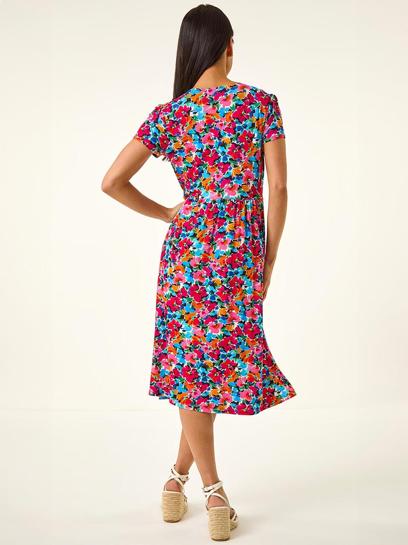 roman-petite-floral-button-pocket-dressstillFront