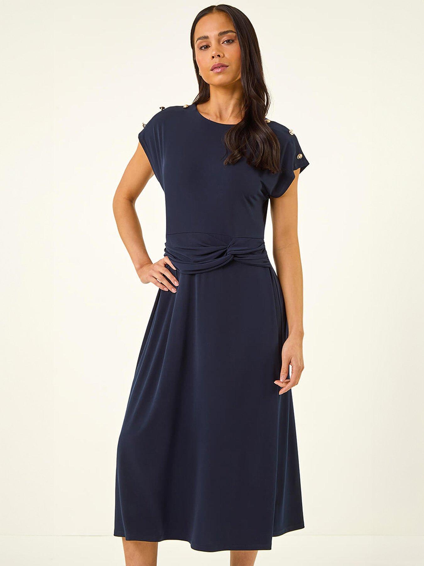 roman-petite-side-twist-dressfront