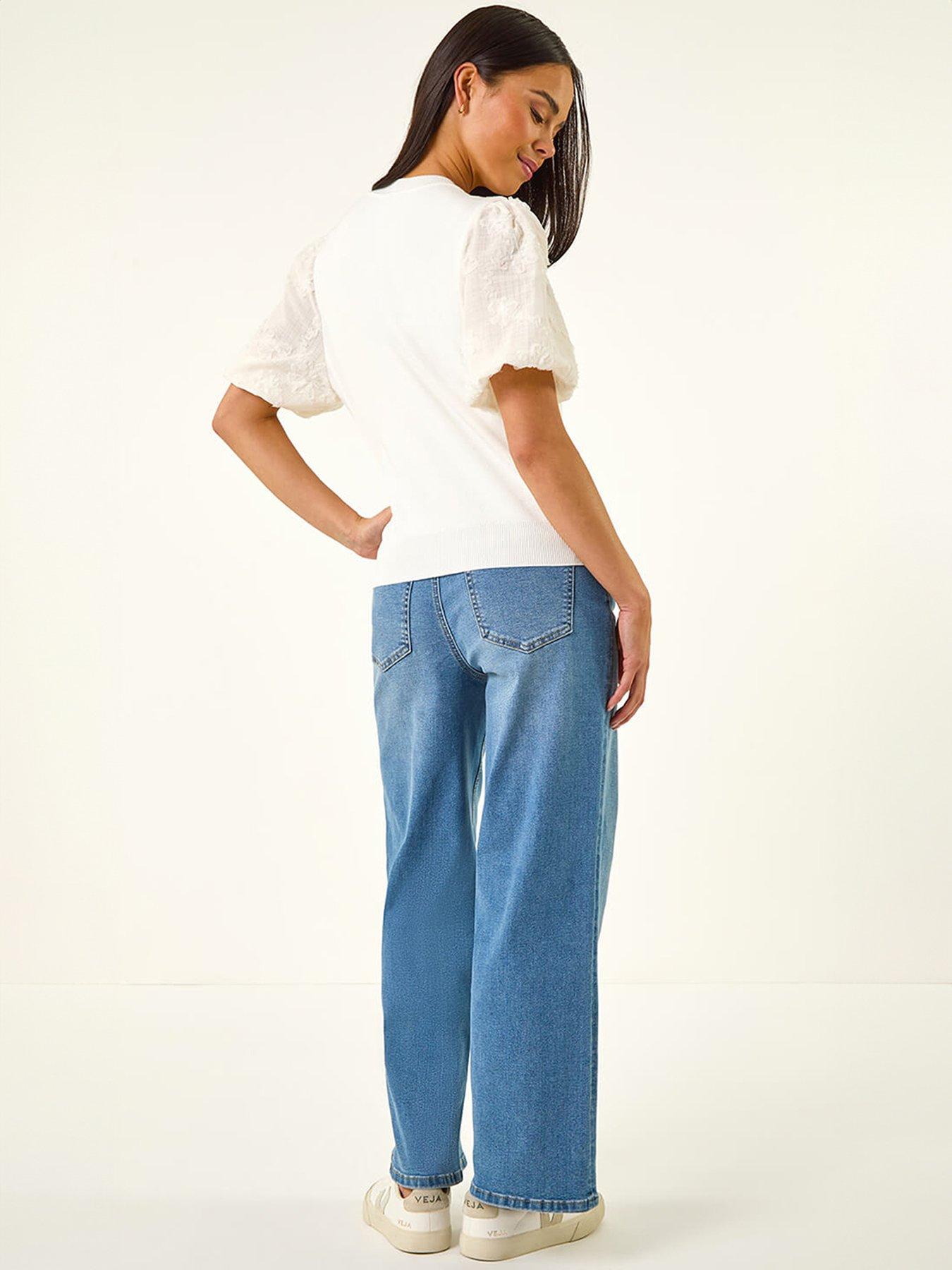 roman-petite-floral-sleeve-knitted-topstillFront