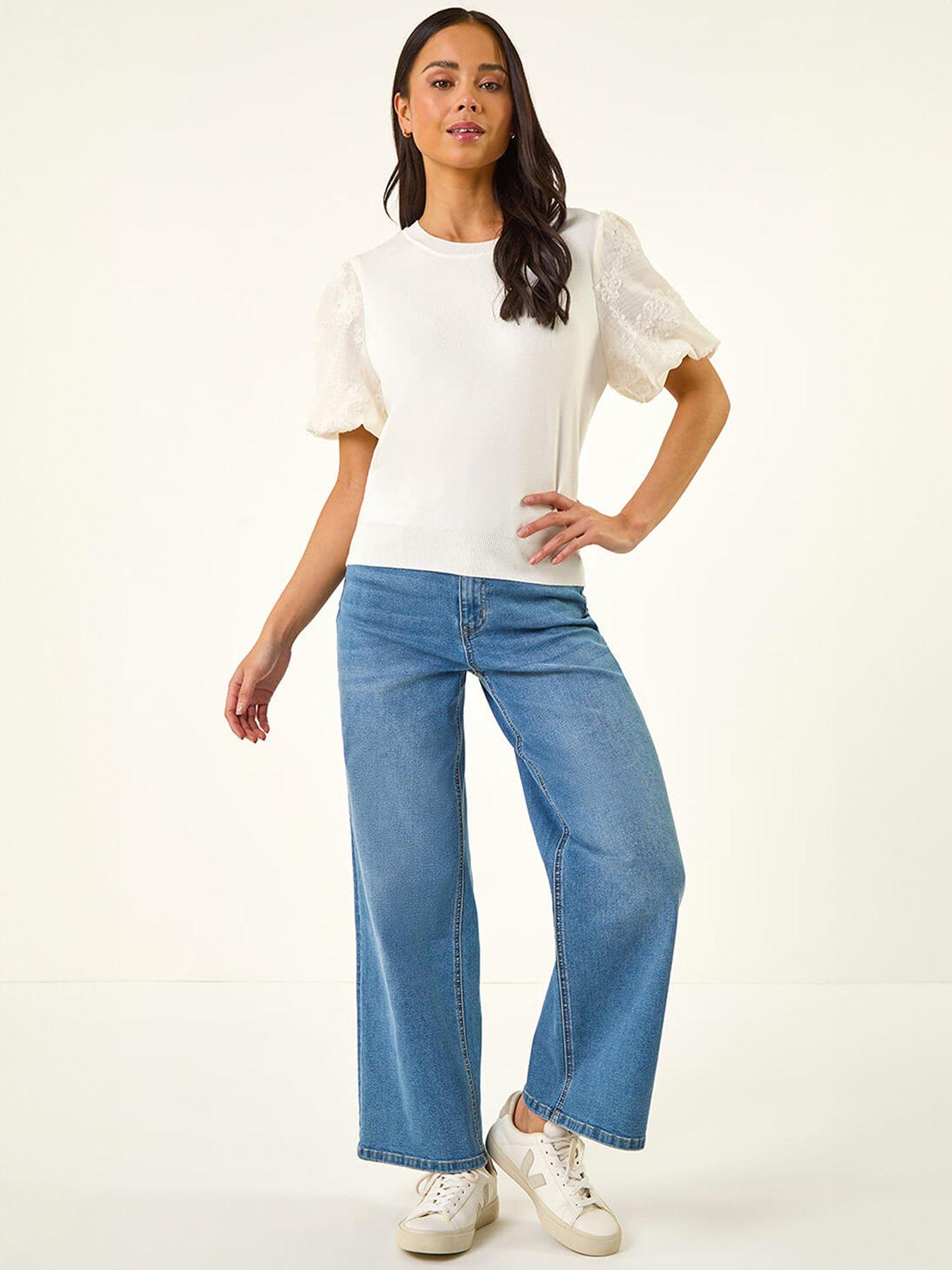 roman-petite-floral-sleeve-knitted-topback