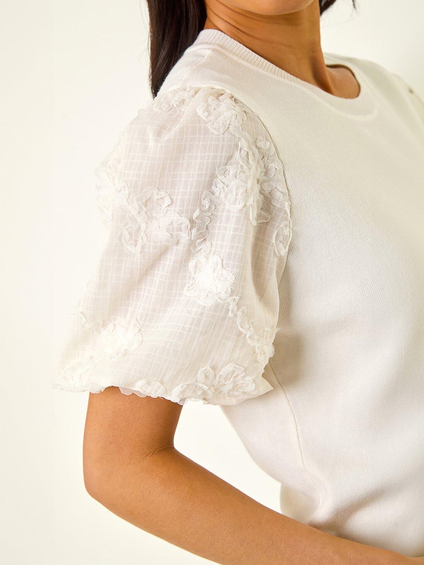roman-petite-floral-sleeve-knitted-topdetail