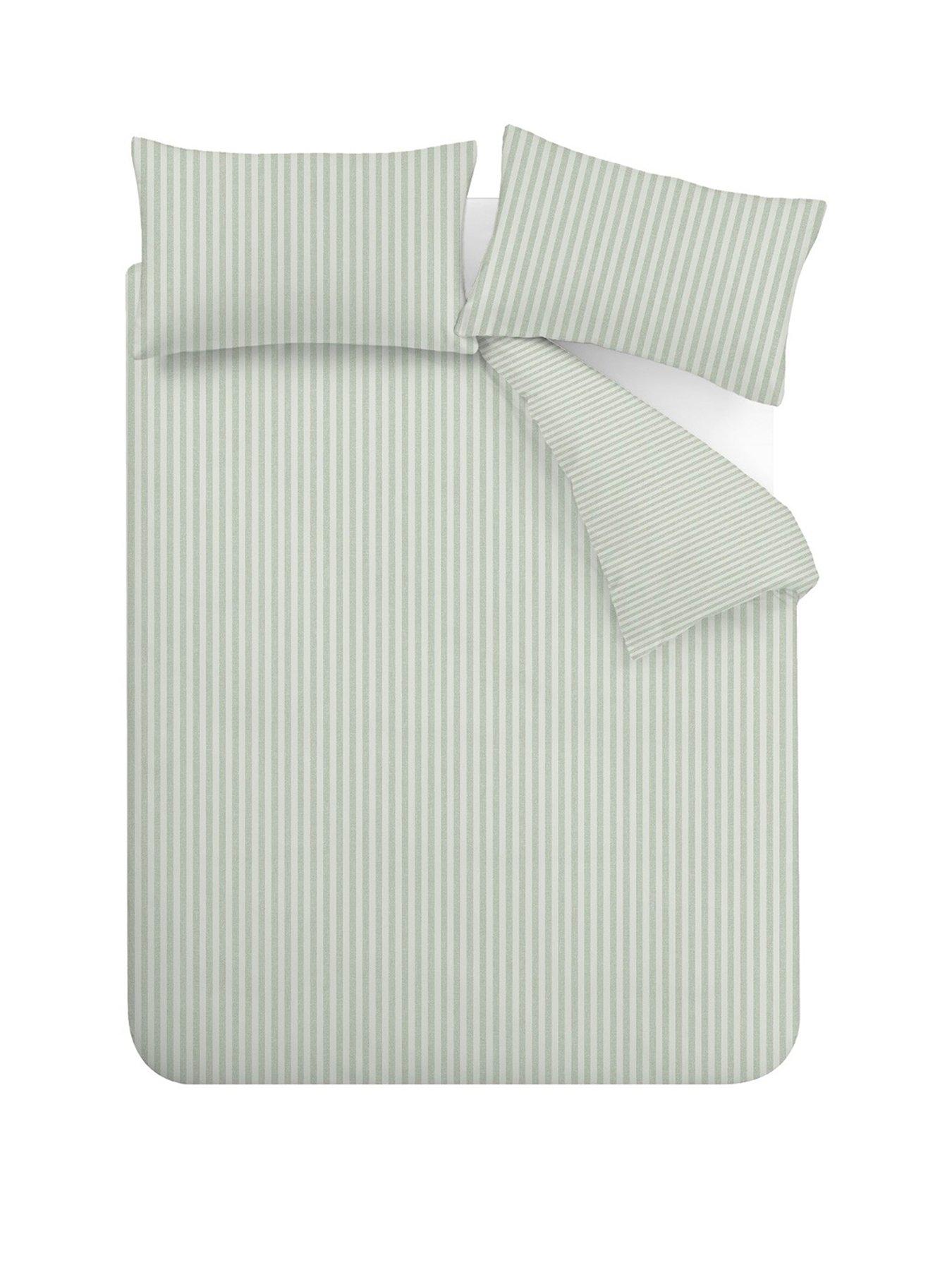 catherine-lansfield-epping-textured-stripe-green-duvet-setstillFront