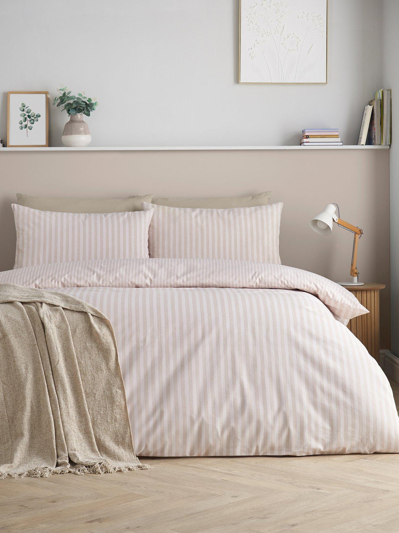 catherine-lansfield-epping-textured-stripe-natural-duvet-setfront