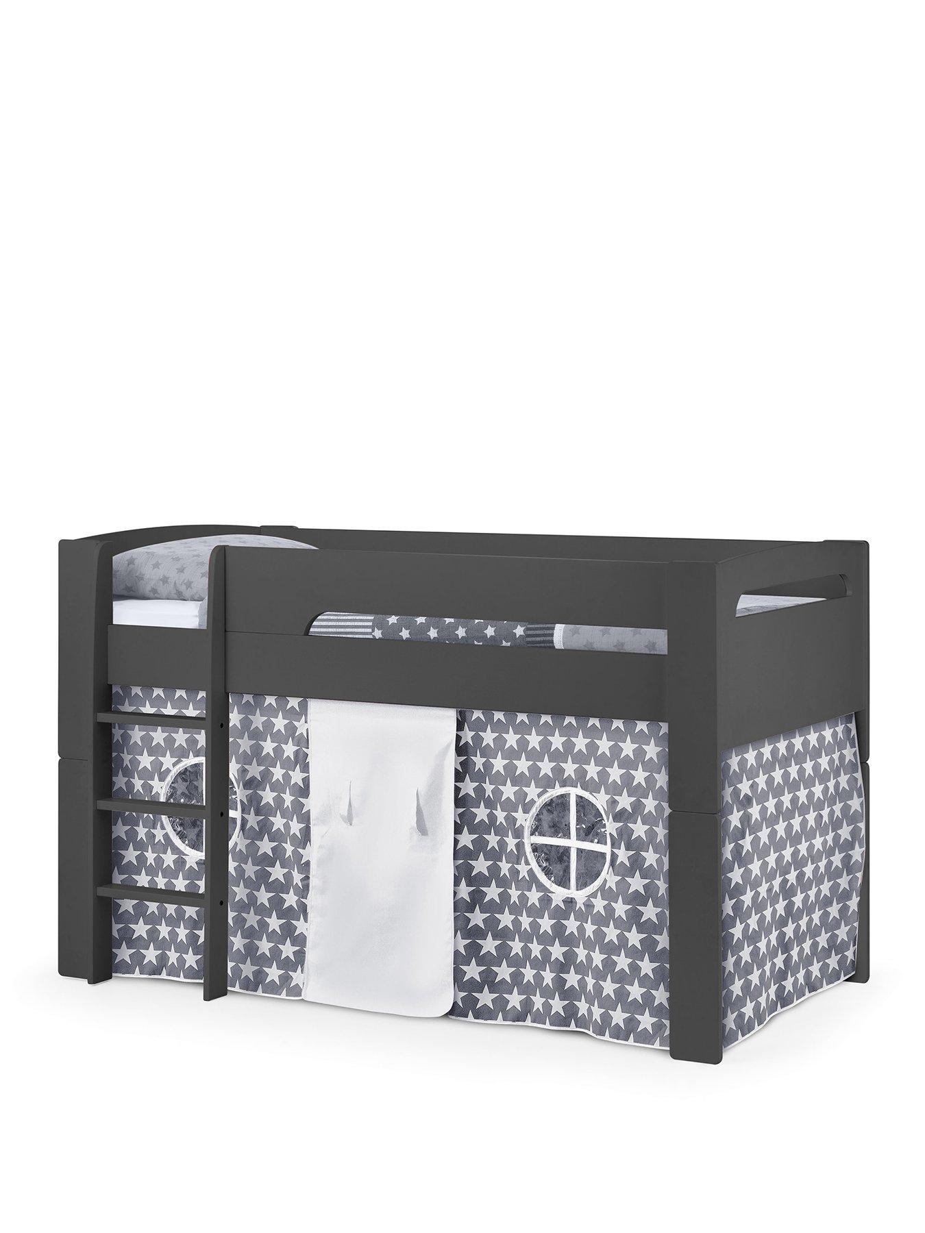 julian-bowen-nova-anthracite-midsleeper-bed-with-grey-star-tentstillFront