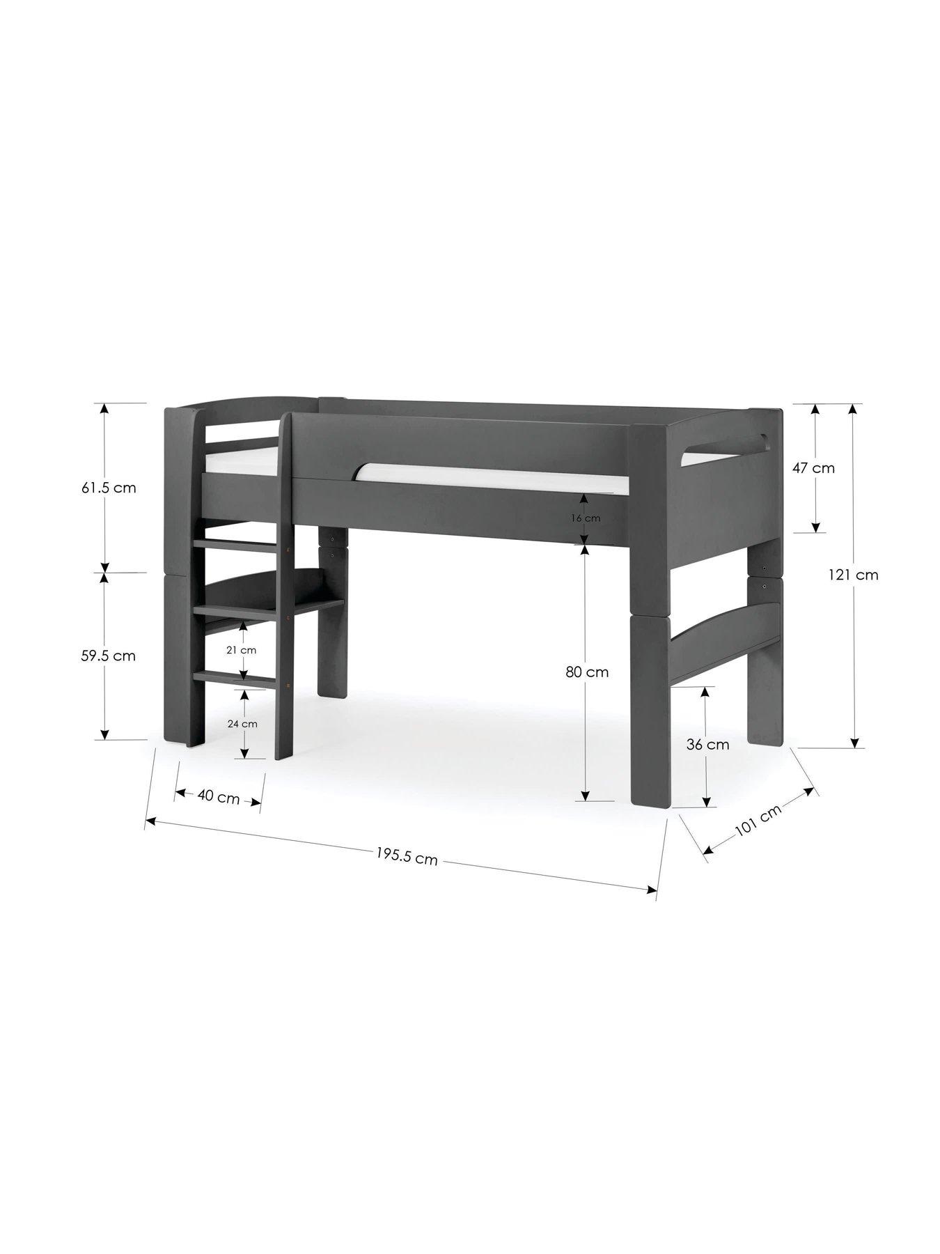julian-bowen-nova-anthracite-midsleeper-bed-with-grey-star-tentdetail