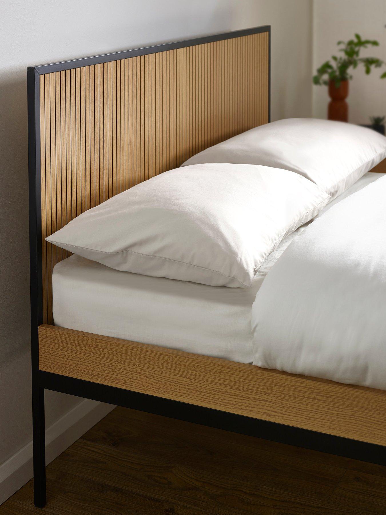 Image 5 of 7 of Julian Bowen Sia Oak Effect Bed - Double