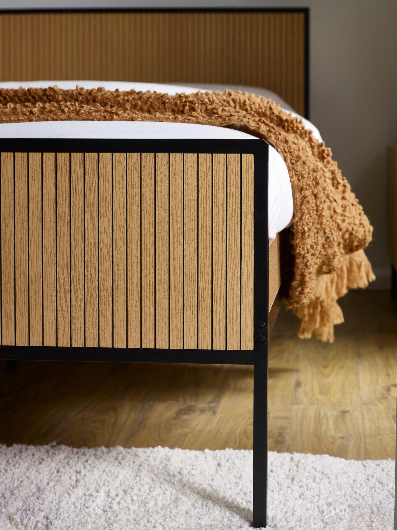 Image 6 of 7 of Julian Bowen Sia Oak Effect Bed - Double