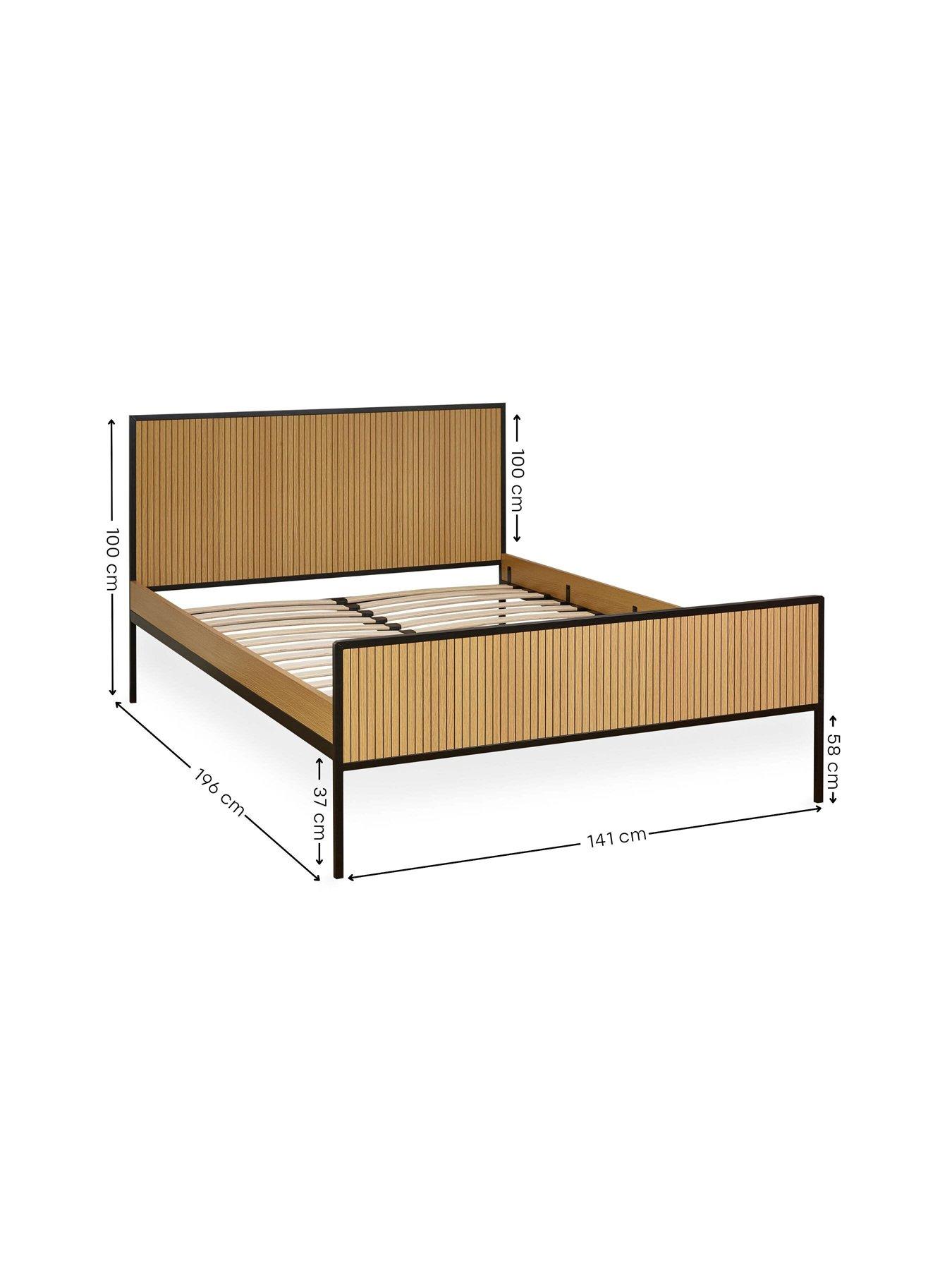 Image 7 of 7 of Julian Bowen Sia Oak Effect Bed - Double