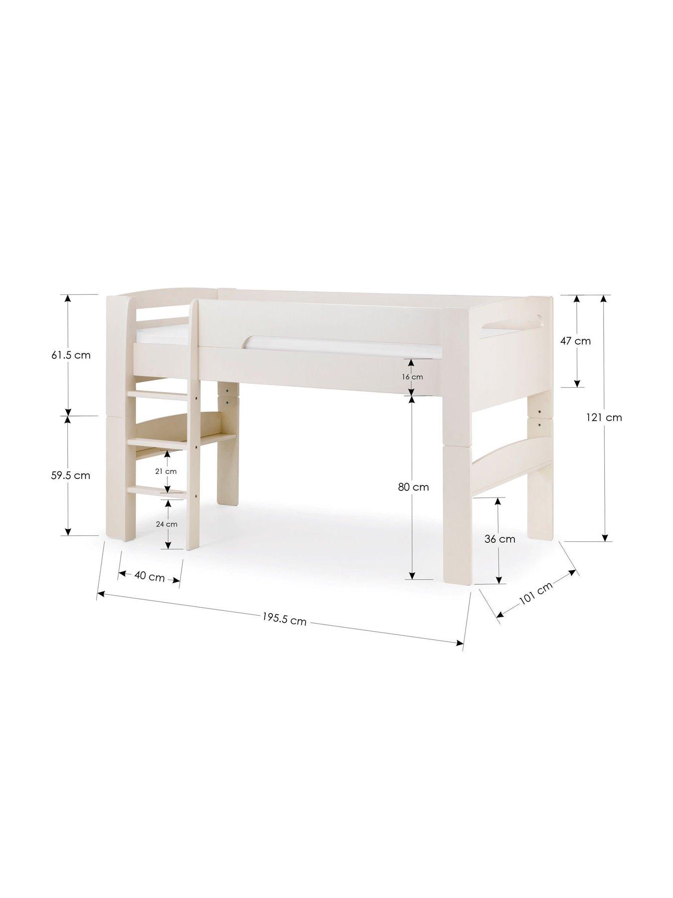 julian-bowen-nova-white-midsleeper-bed-with-grey-star-tentdetail