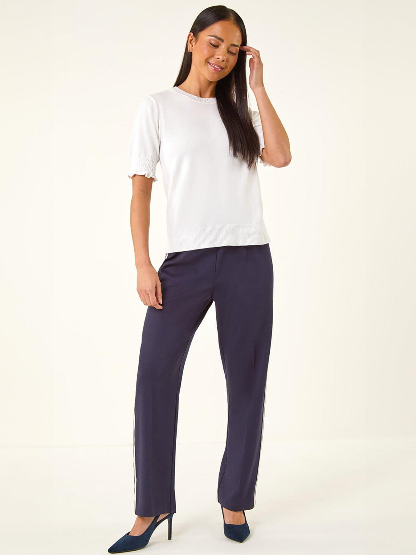 roman-petite-shirred-sleeve-knit-topback