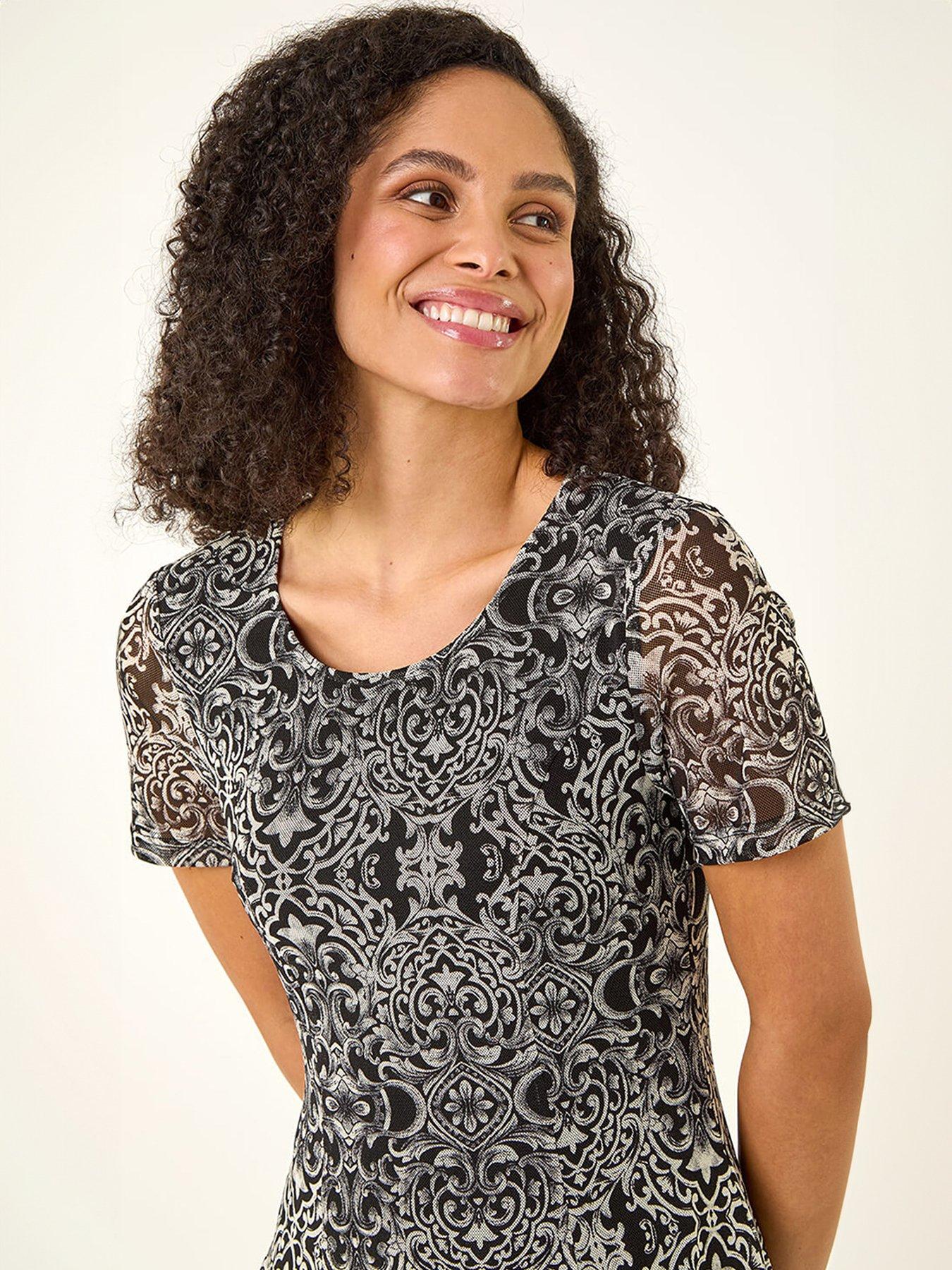 roman-border-print-mesh-dressoutfit