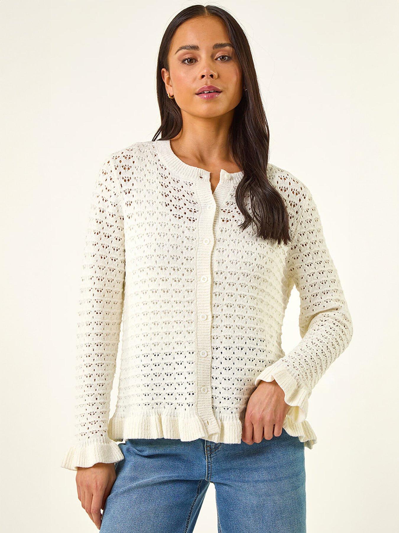 roman-petite-textured-frill-hem-knit-cardiganfront