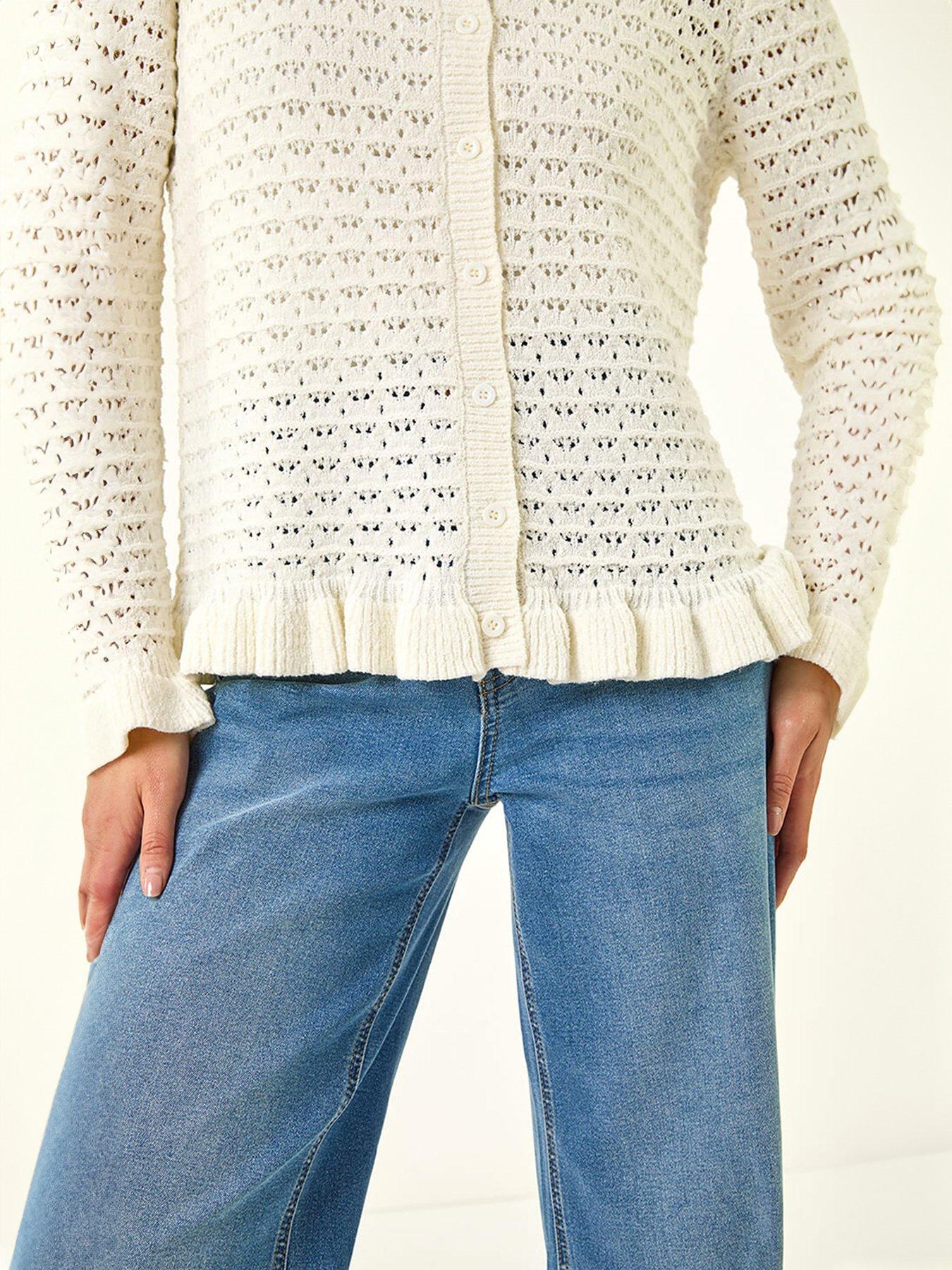 roman-petite-textured-frill-hem-knit-cardigandetail