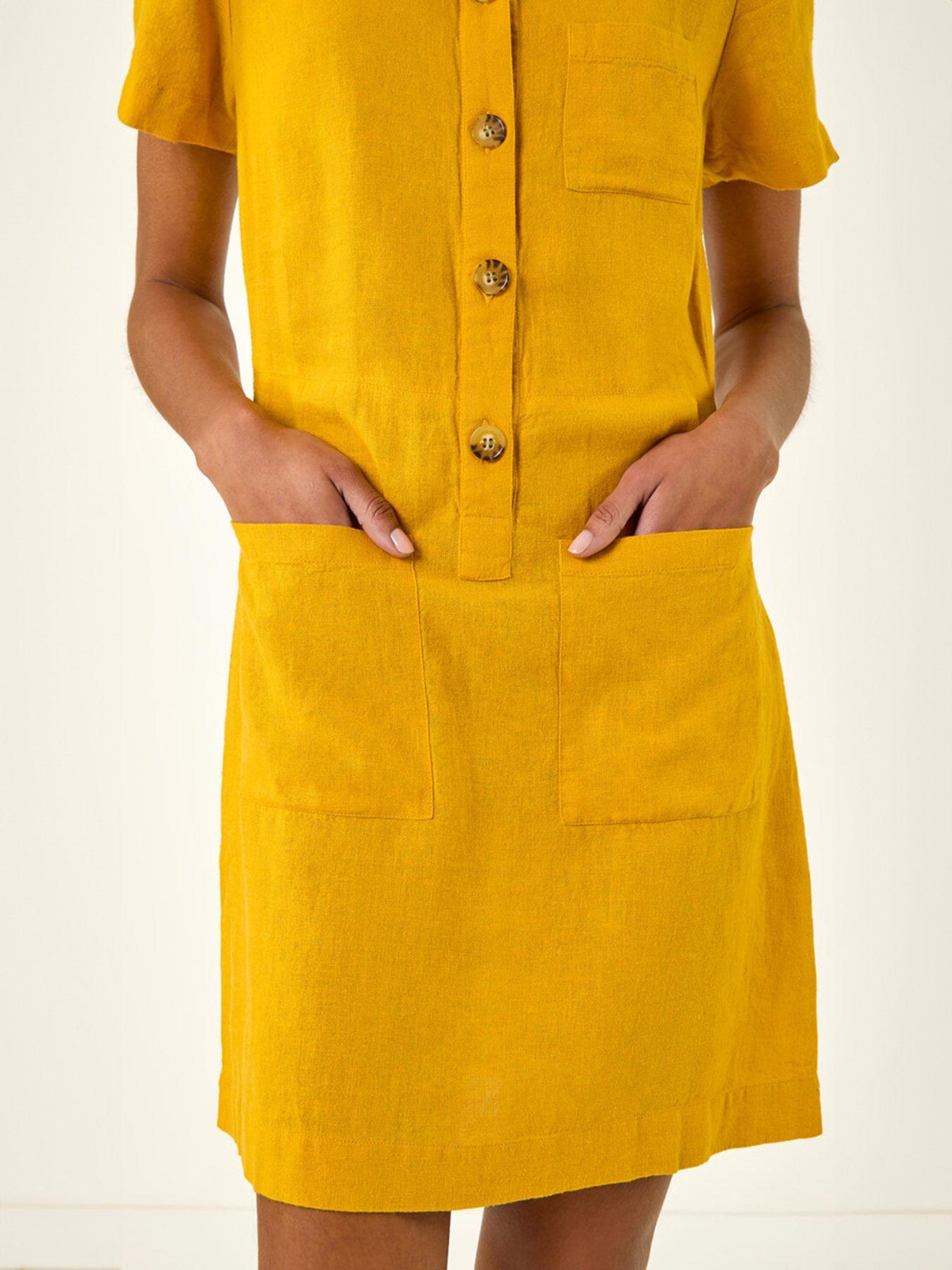 Image 5 of 5 of Roman Buttoned Mini Shirt Dress