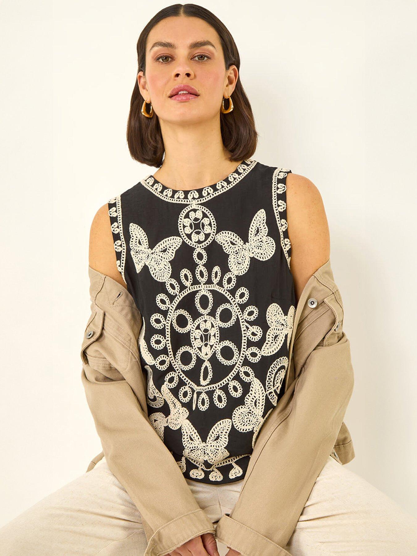 roman-butterfly-embroidered-vest-topoutfit