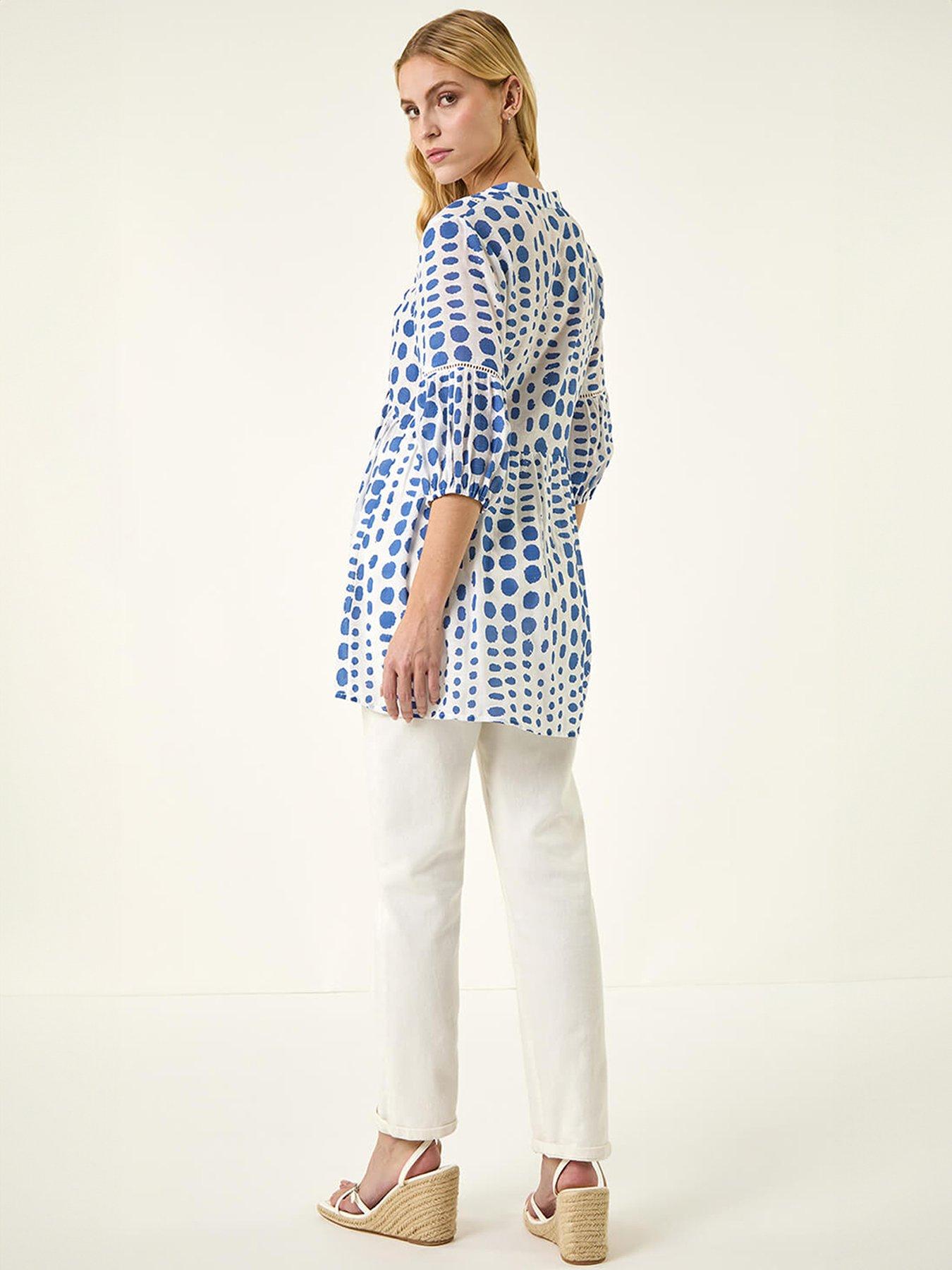 roman-spot-print-tunic-topstillFront