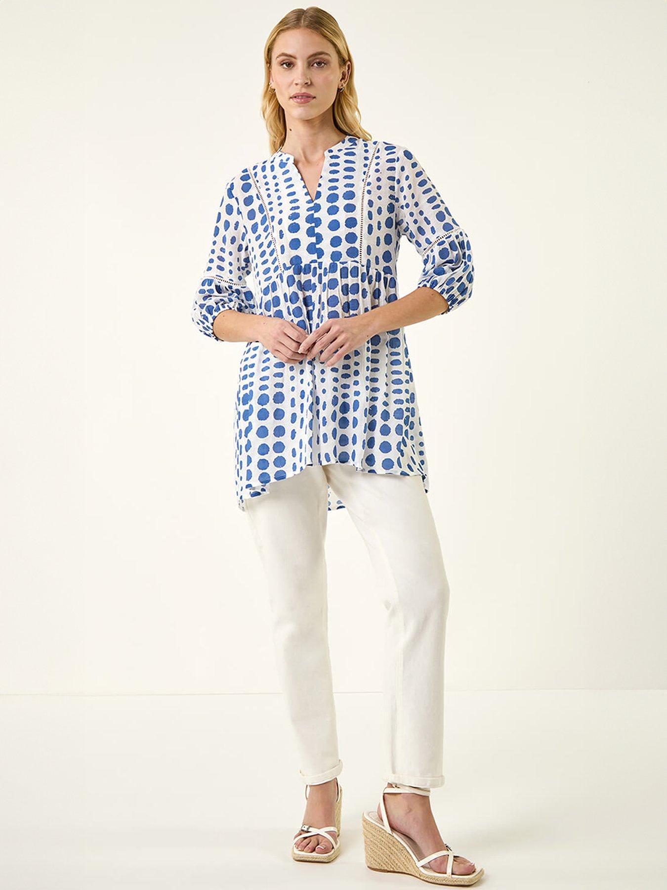 roman-spot-print-tunic-topback