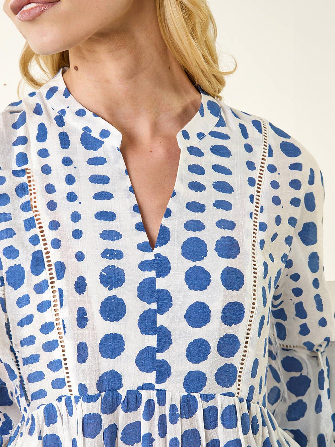 roman-spot-print-tunic-topdetail