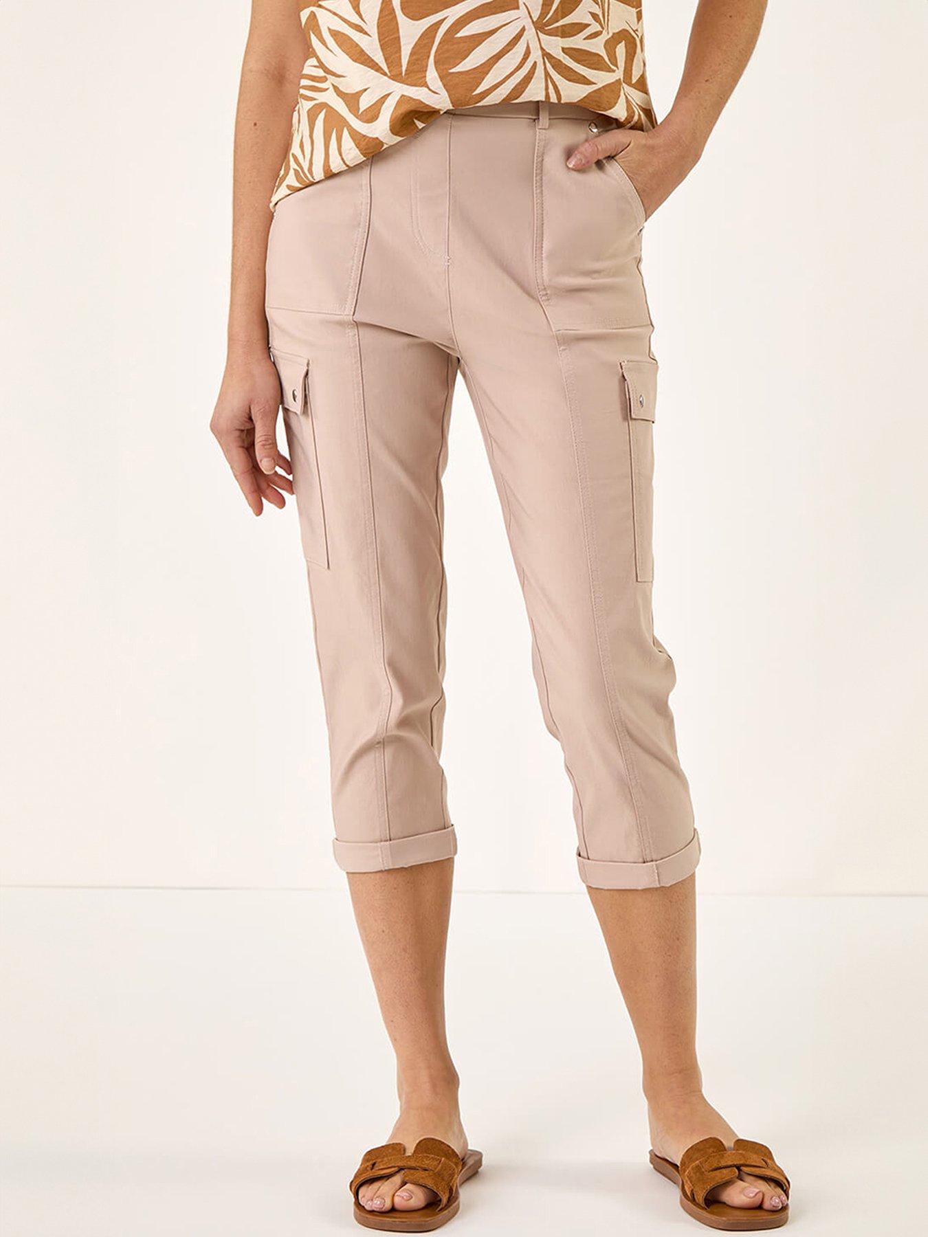 Roman Cropped Cargo Bengaline Trouser