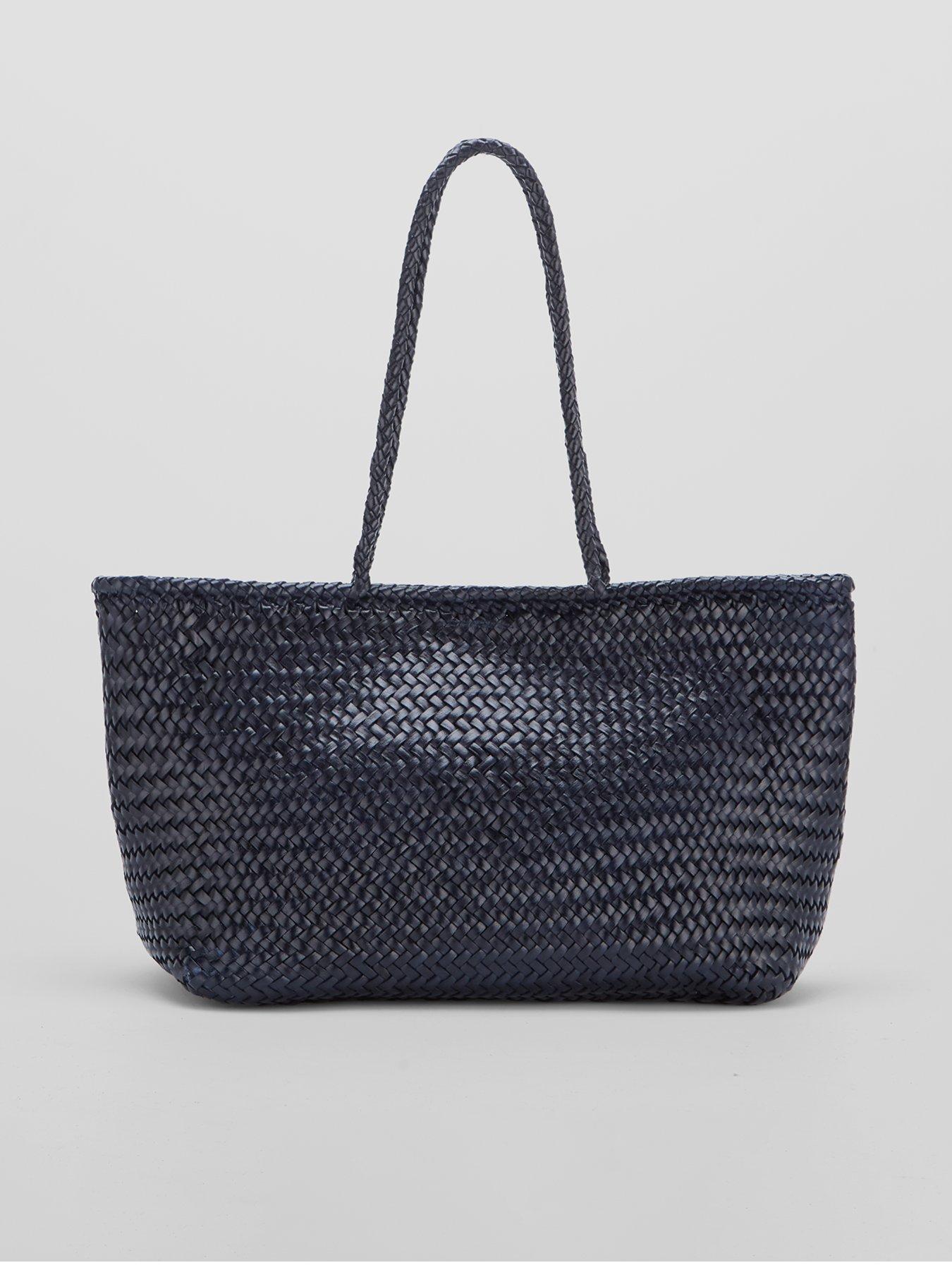 Ellyla Amora Small Woven Shoulder Bag - Blue