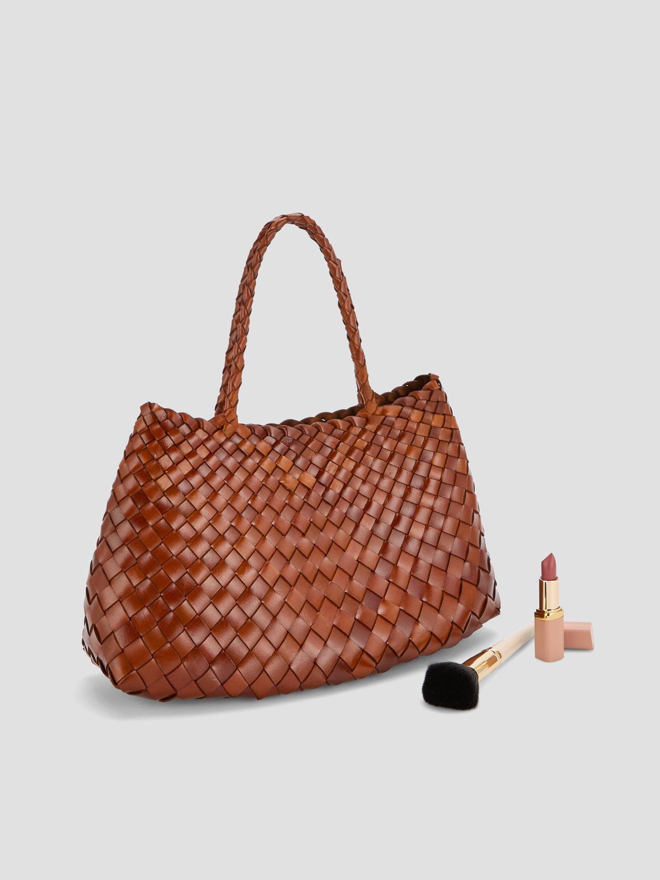 Image 2 of 6 of Ellyla Selina Short Handles Woven Shoulder Bag - Brown