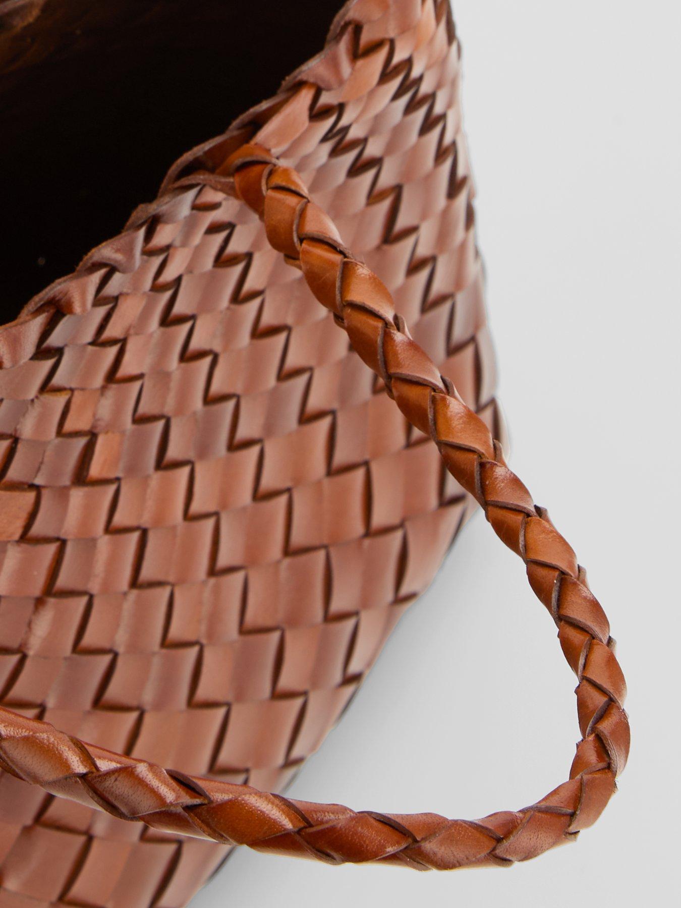 Image 4 of 6 of Ellyla Selina Short Handles Woven Shoulder Bag - Brown