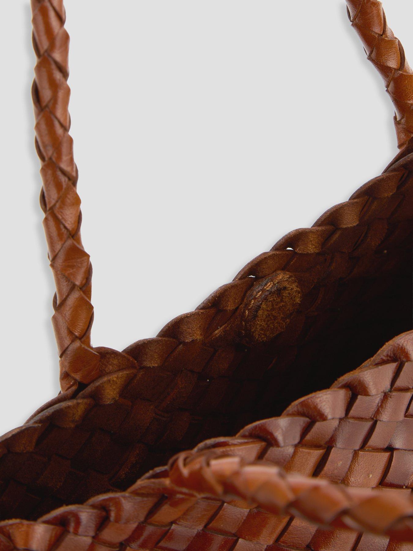 Image 6 of 6 of Ellyla Selina Short Handles Woven Shoulder Bag - Brown